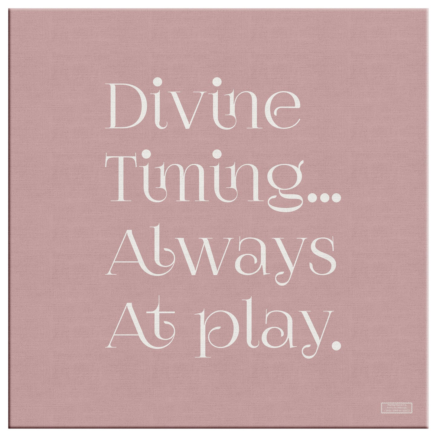 Divine Timing | Wall Art Canvas