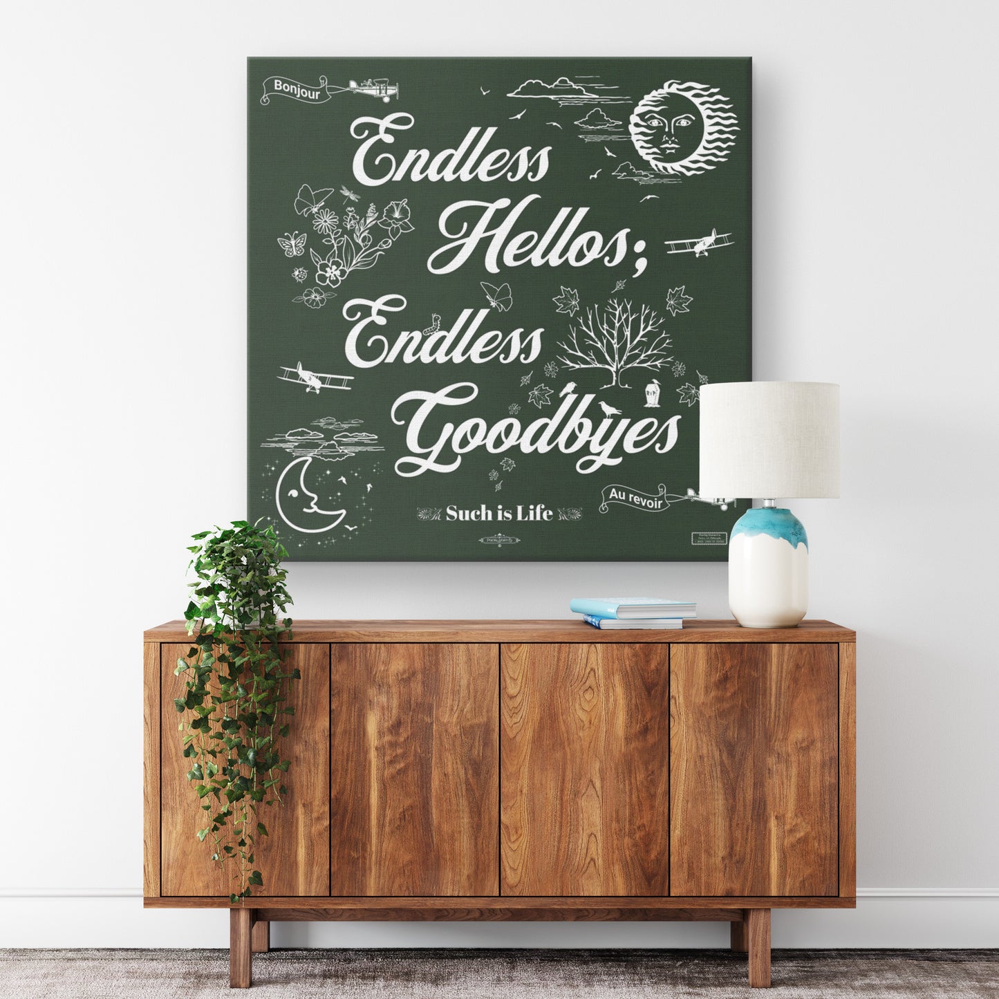 Endless Hellos | Wall Art Canvas
