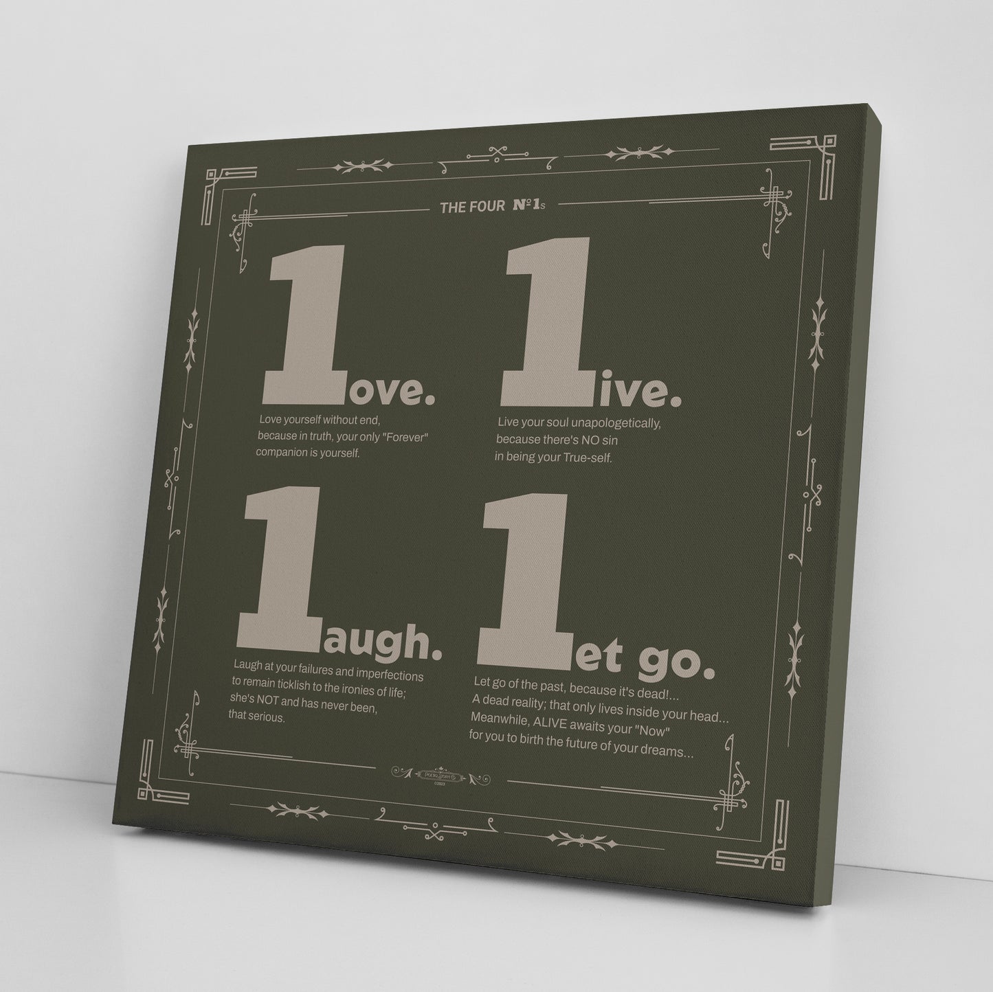 The Four Number ONEs | Wall Art Canvas