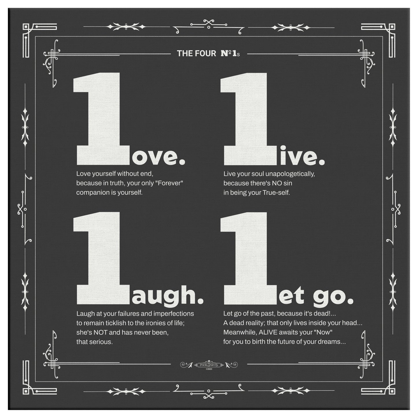 The Four Number ONEs | Wall Art Canvas