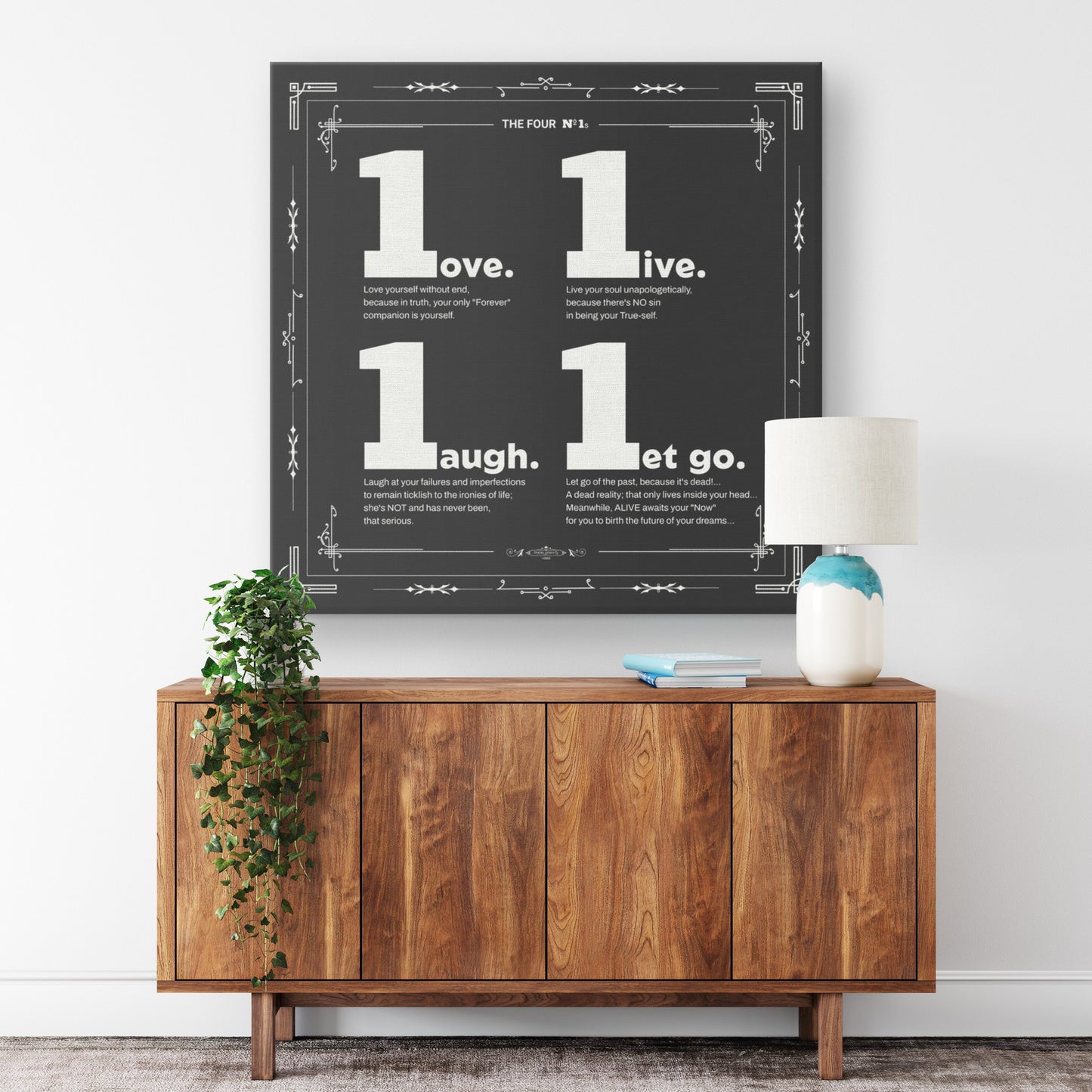 The Four Number ONEs | Wall Art Canvas