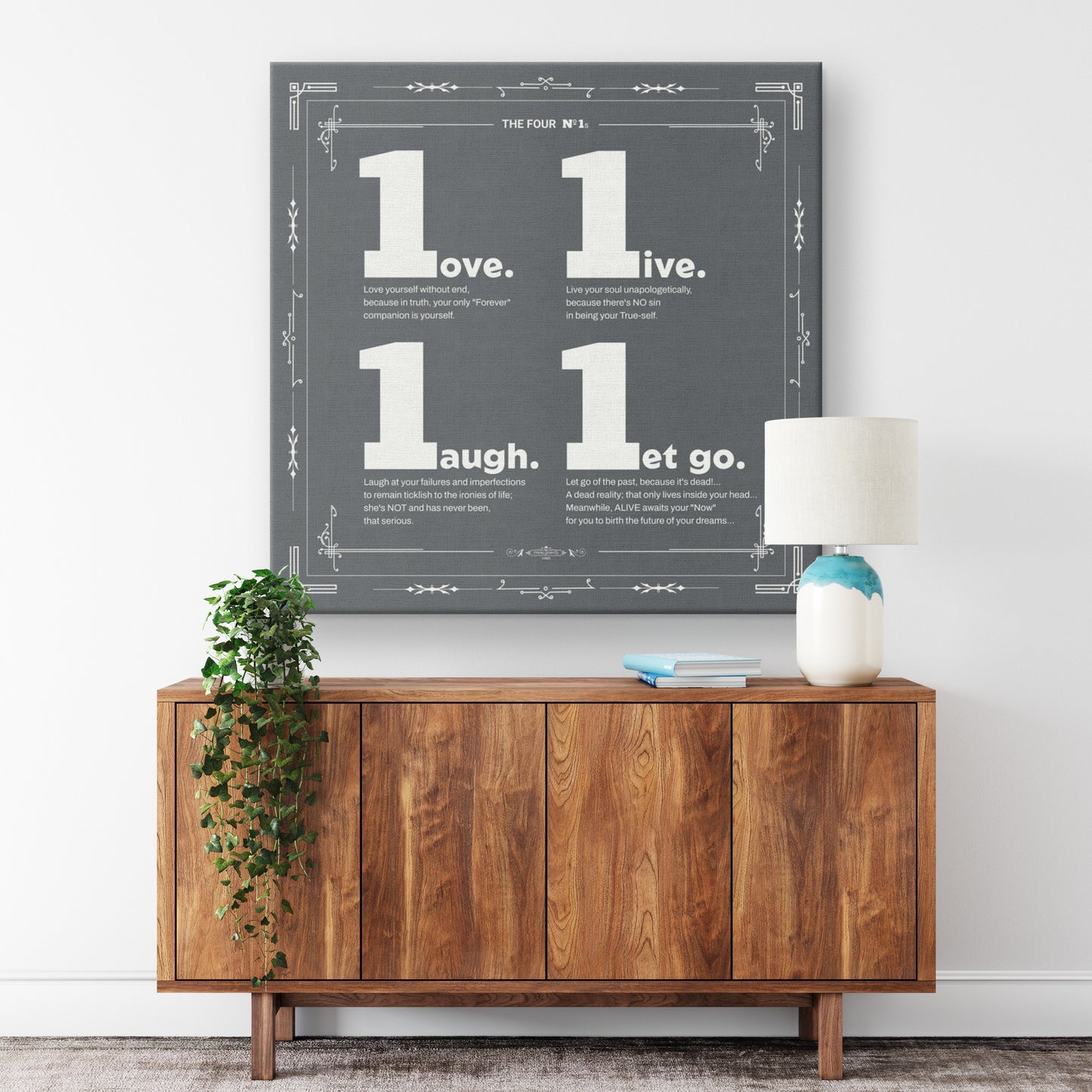 The Four Number ONEs | Wall Art Canvas
