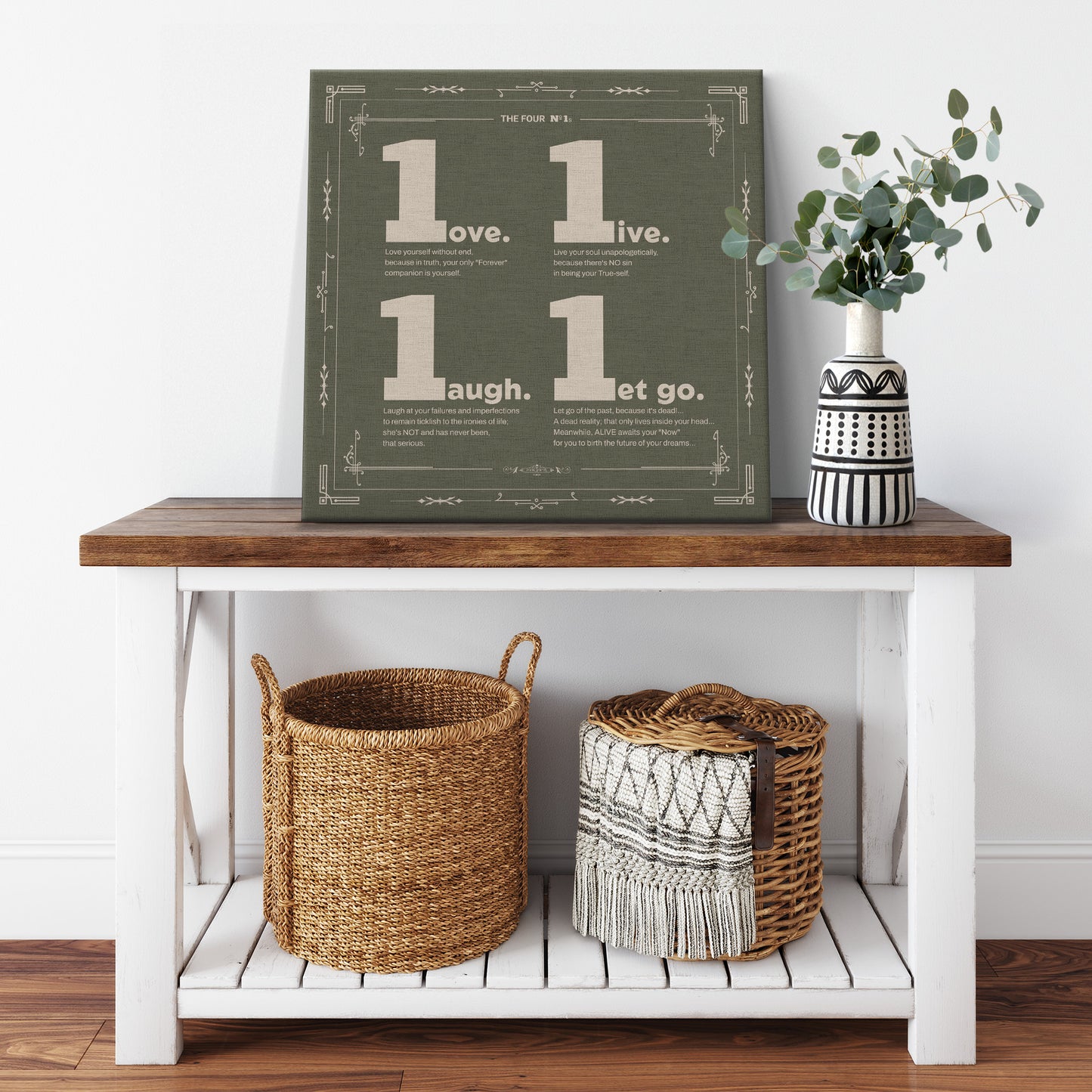 The Four Number ONEs | Wall Art Canvas