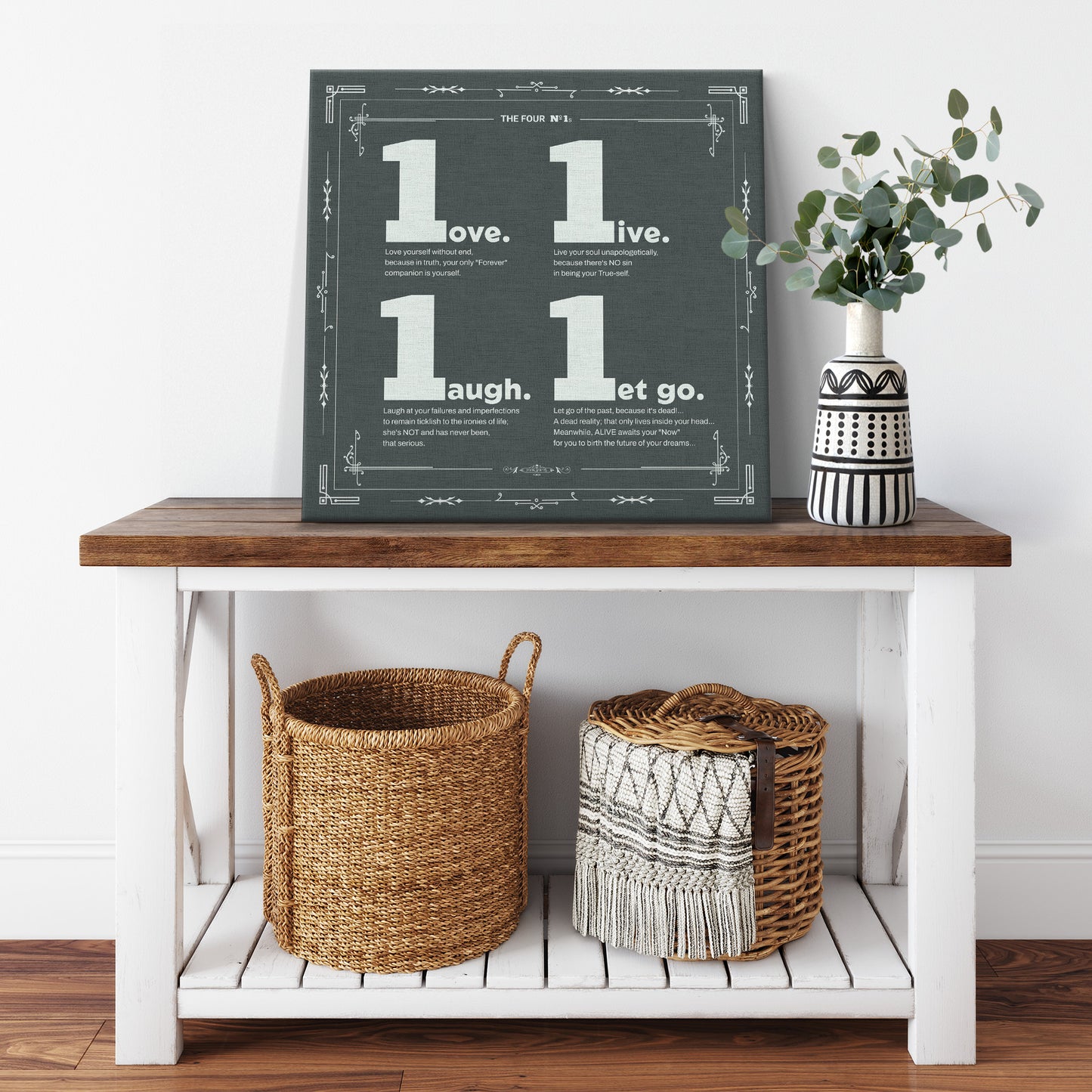 The Four Number ONEs | Wall Art Canvas