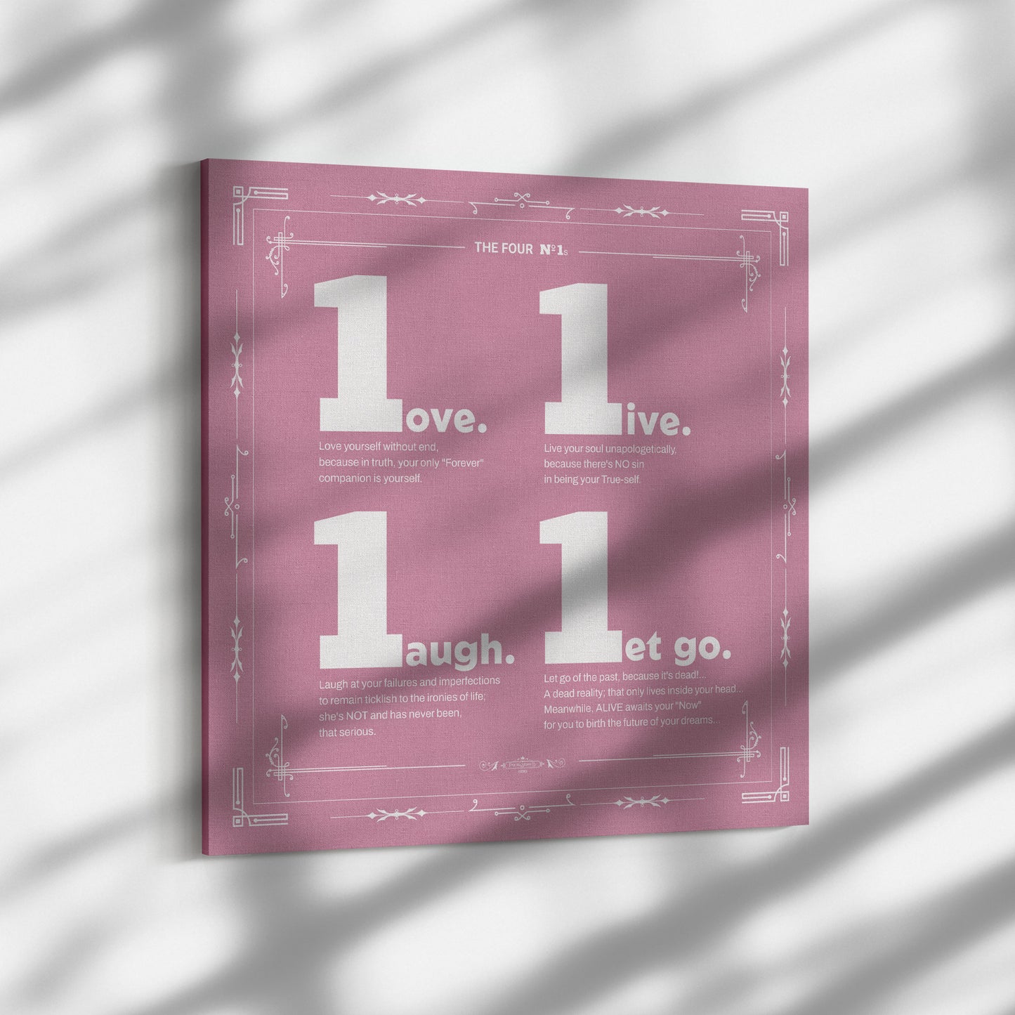 The Four Number ONEs | Wall Art Canvas