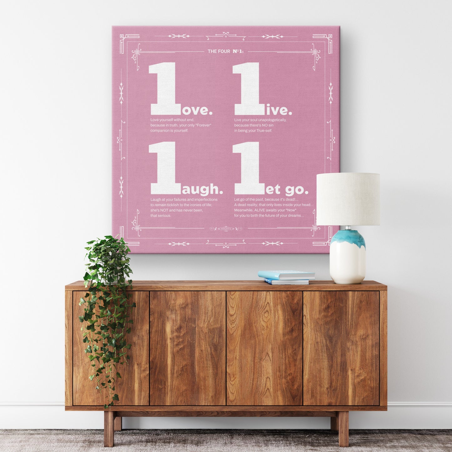 The Four Number ONEs | Wall Art Canvas