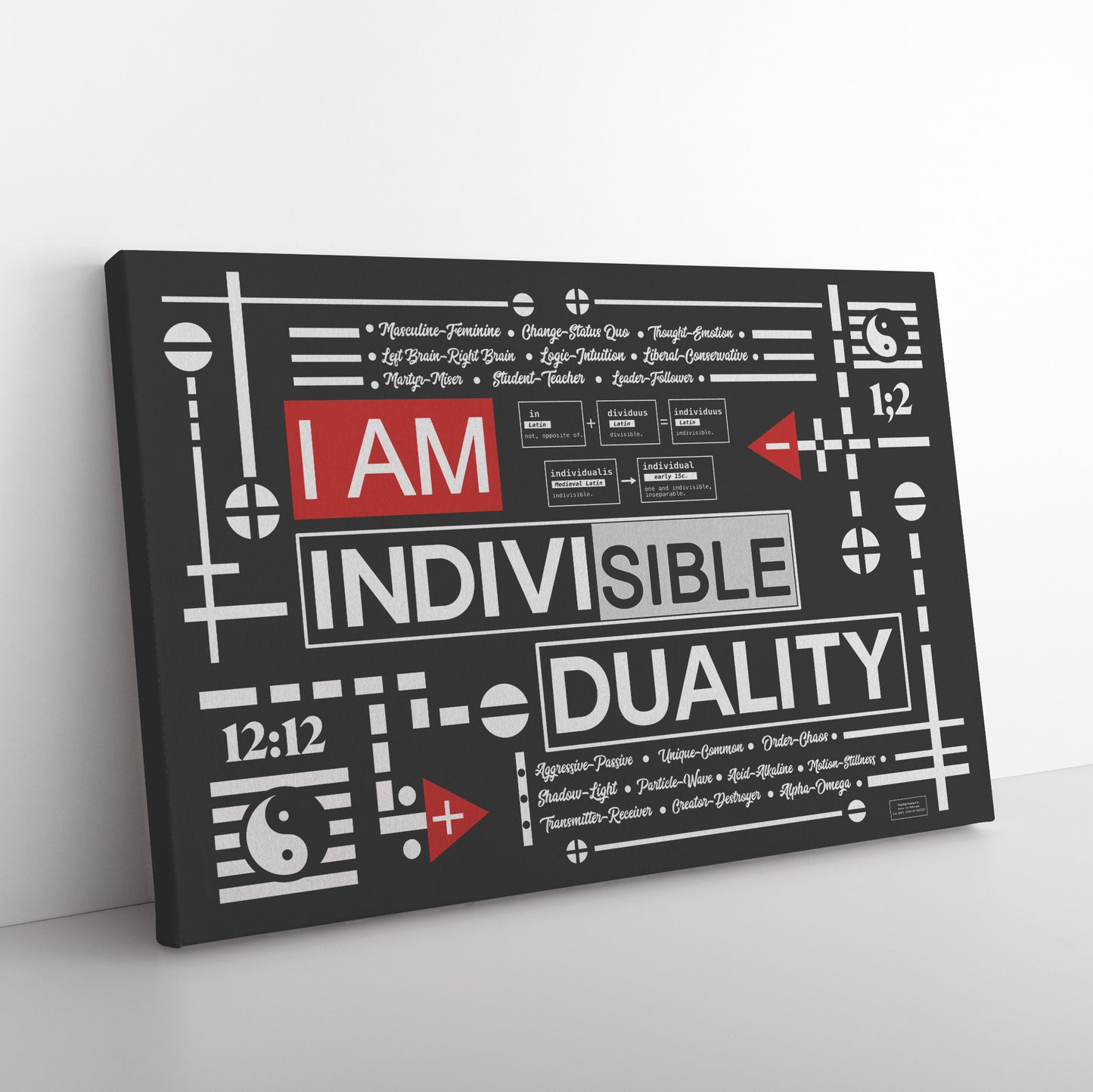 I am Individuality | Rectangle Art Canvas