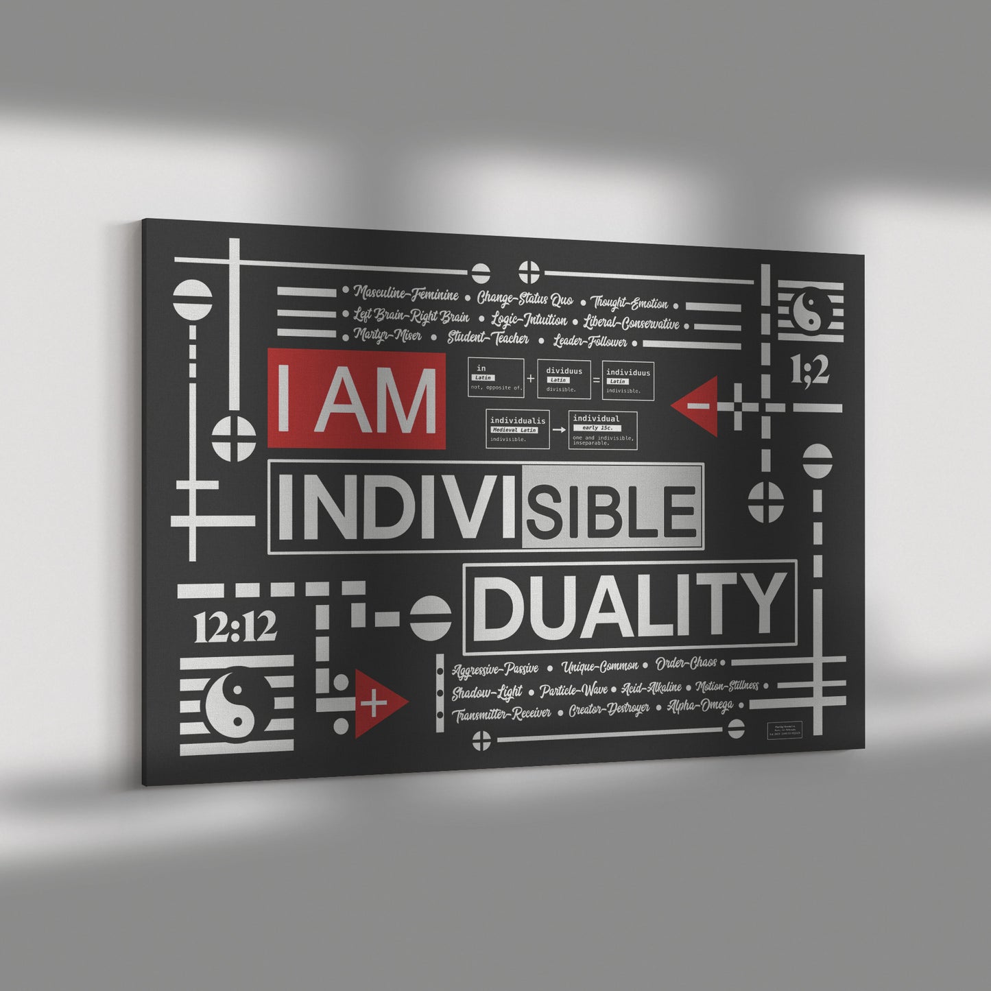 I am Individuality | Rectangle Art Canvas