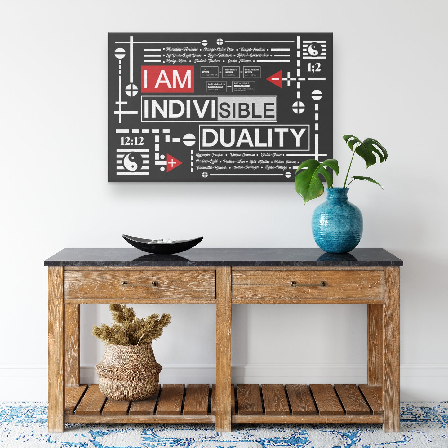 I am Individuality | Rectangle Art Canvas