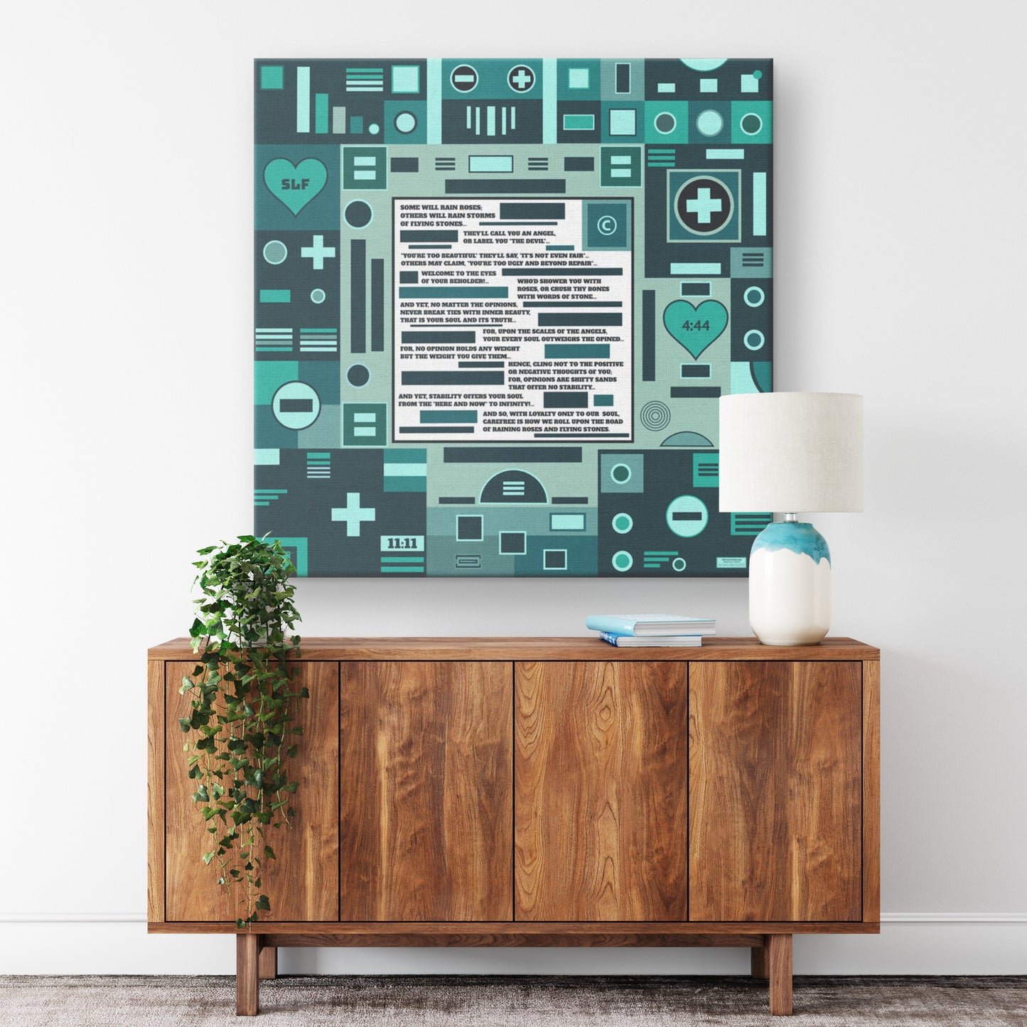 Roses and Stones | Wall Art Canvas