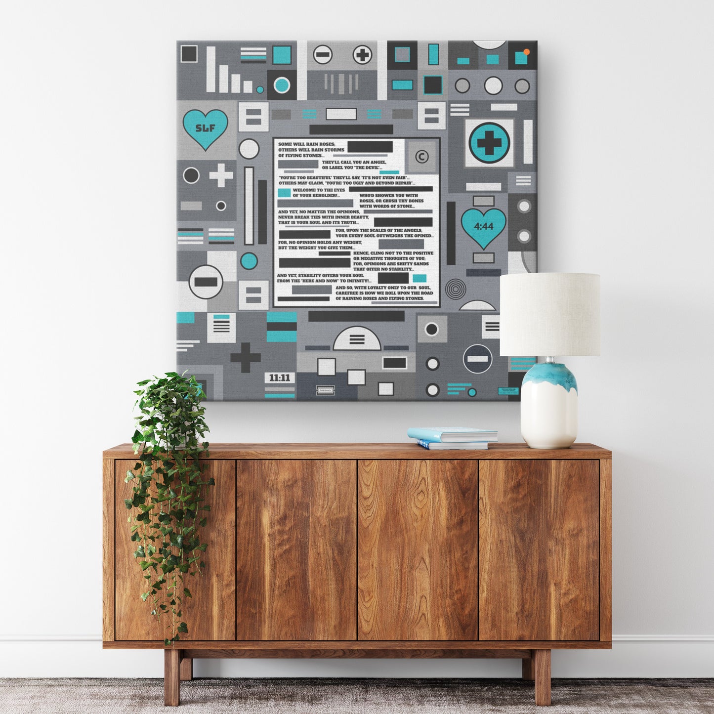 Roses and Stones | Wall Art Canvas