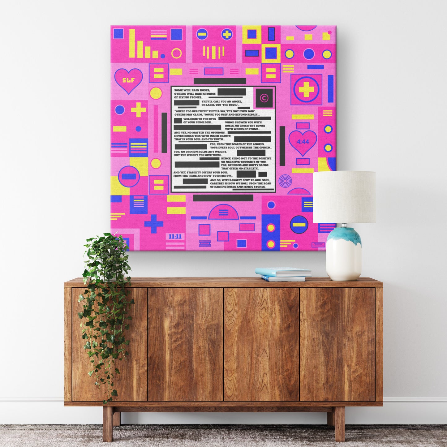 Roses and Stones | Wall Art Canvas