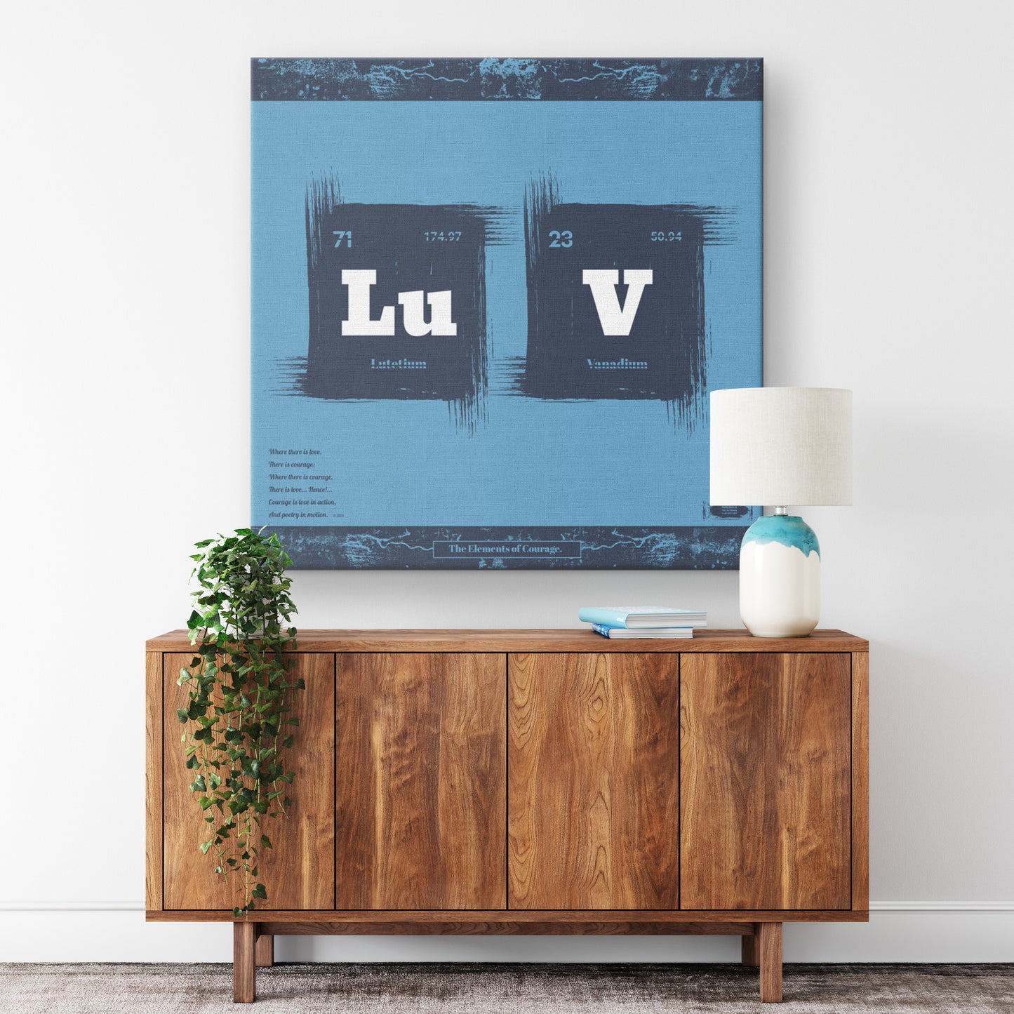The Elements of Courage | Wall Art Canvas