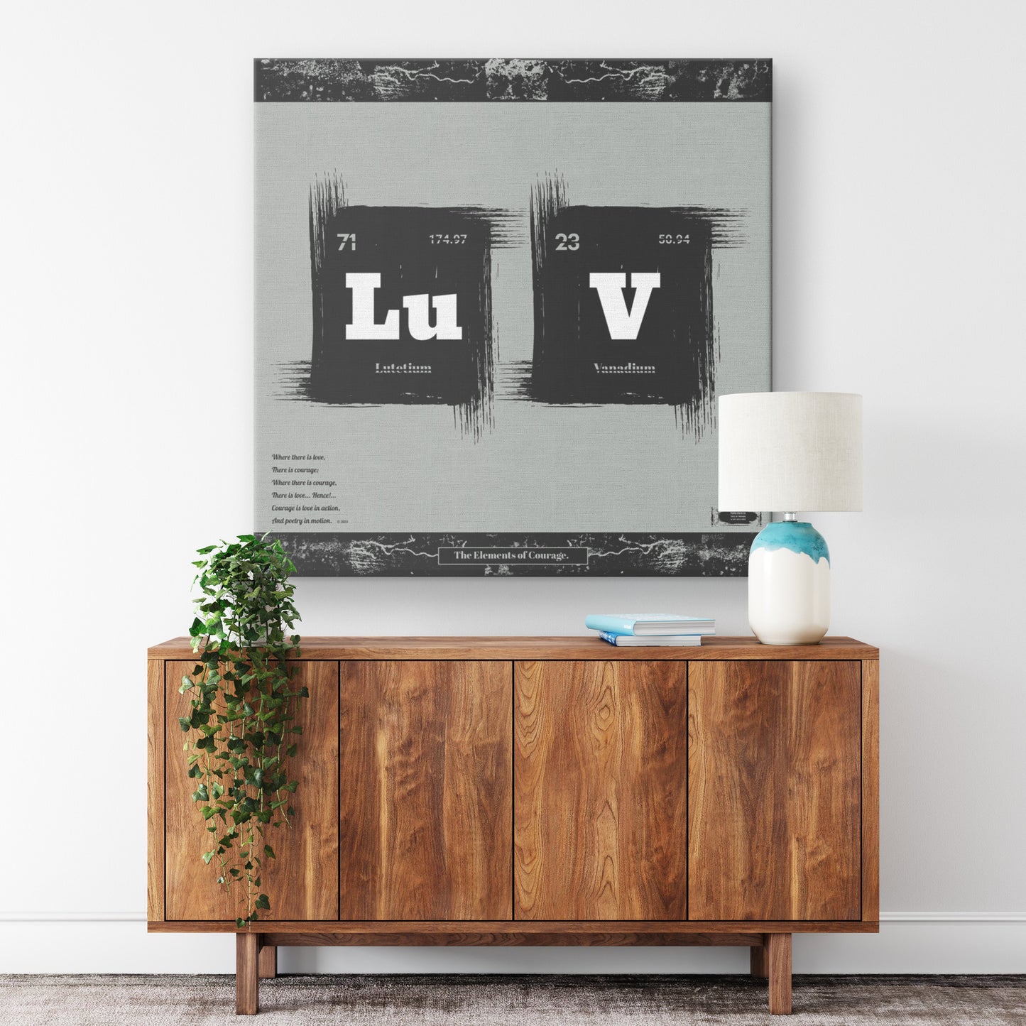 The Elements of Courage | Wall Art Canvas