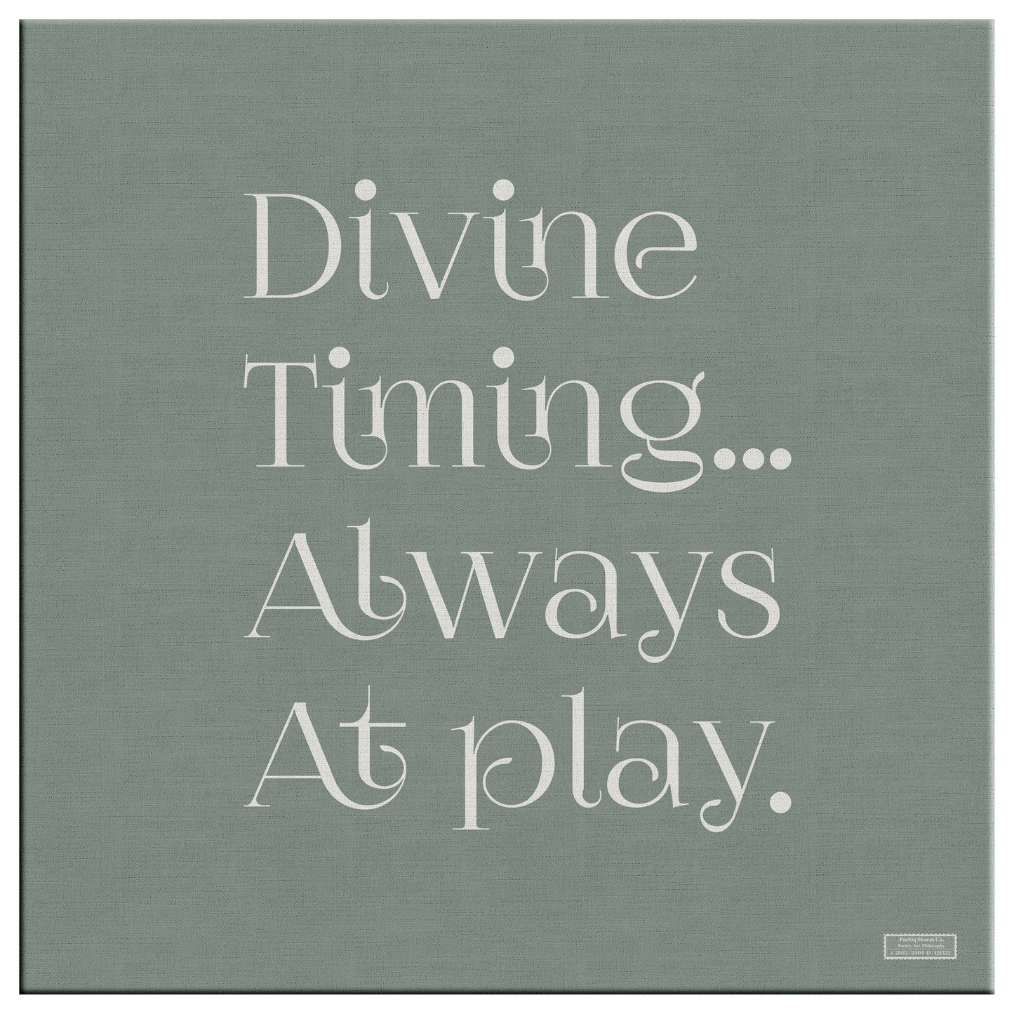 Divine Timing | Wall Art Canvas