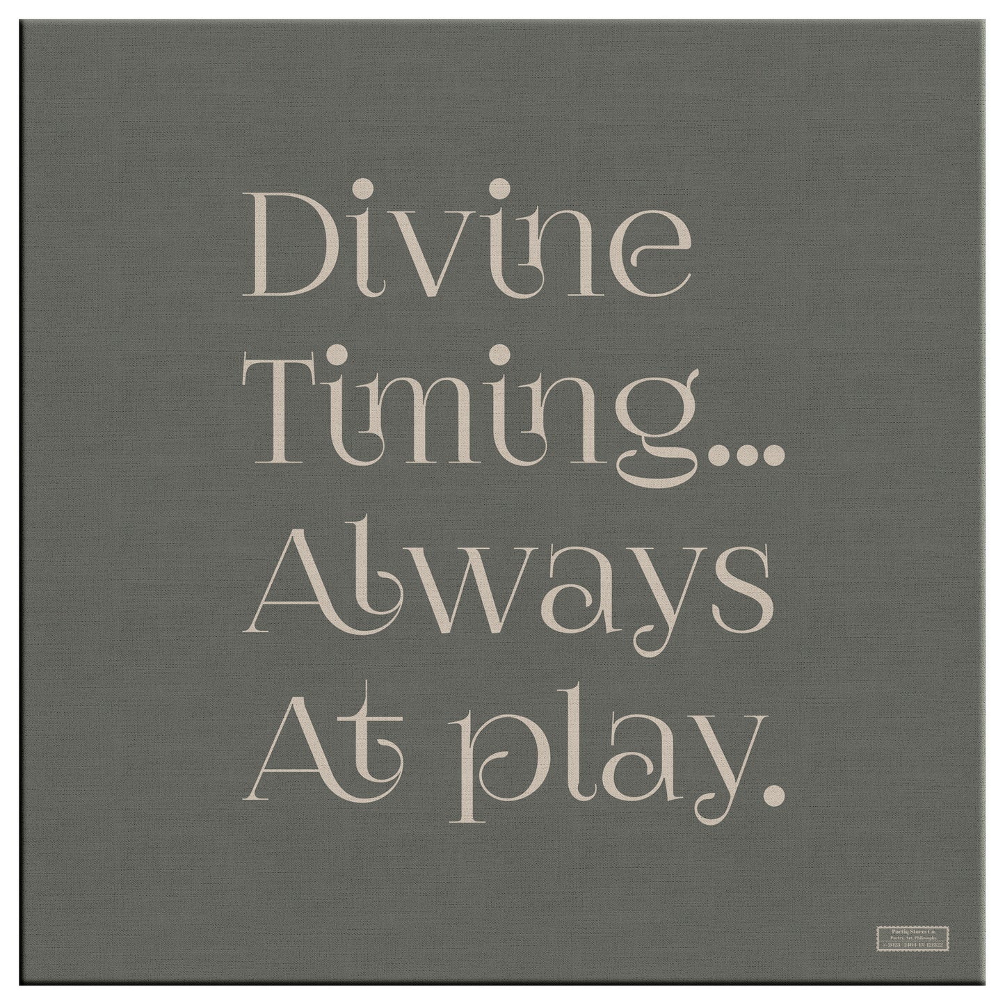 Divine Timing | Wall Art Canvas