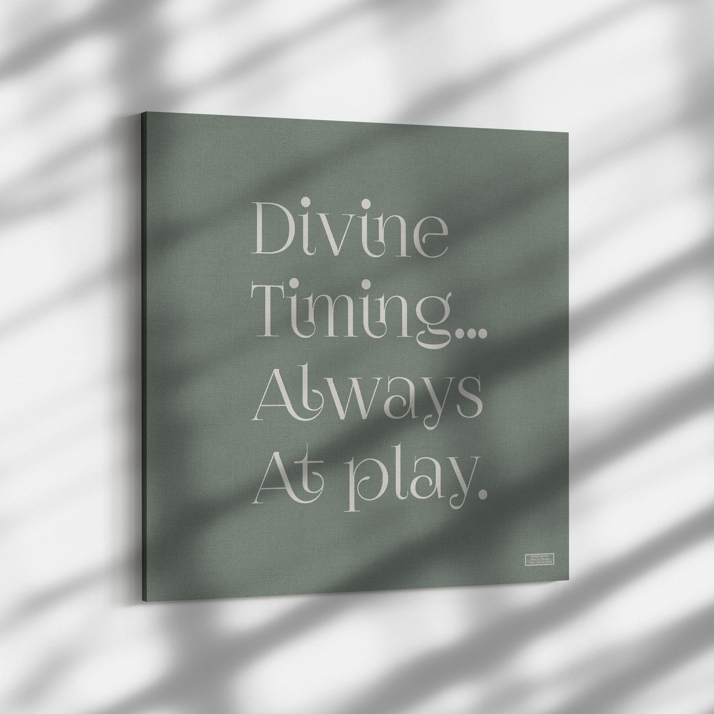 Divine Timing | Wall Art Canvas