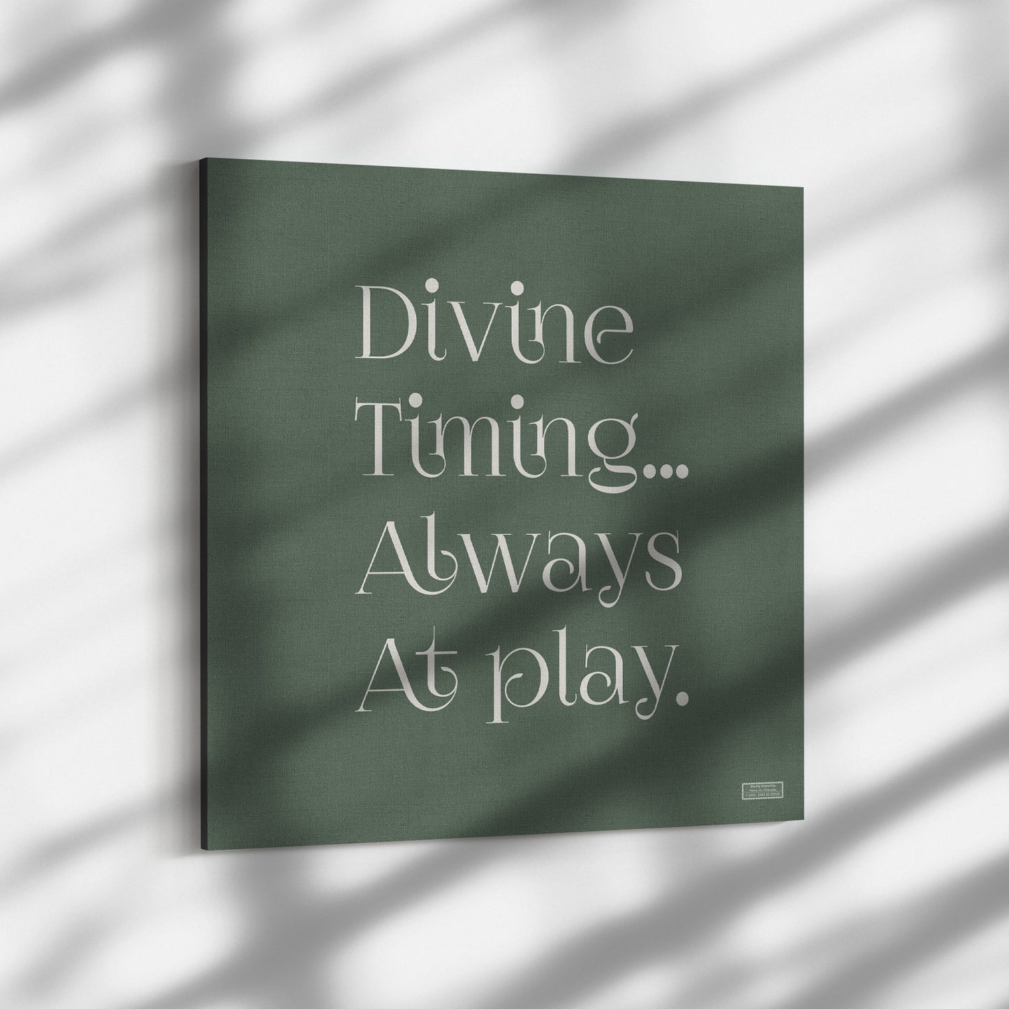 Divine Timing | Wall Art Canvas