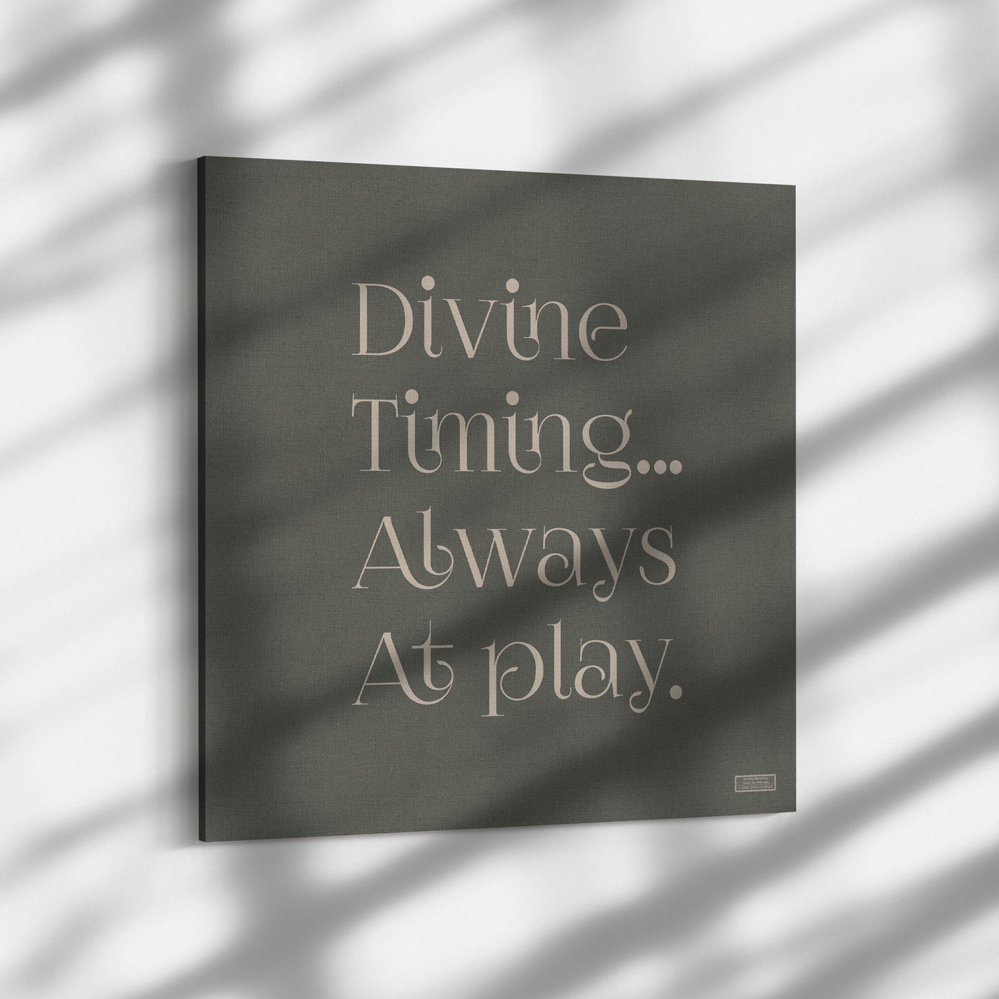 Divine Timing | Wall Art Canvas