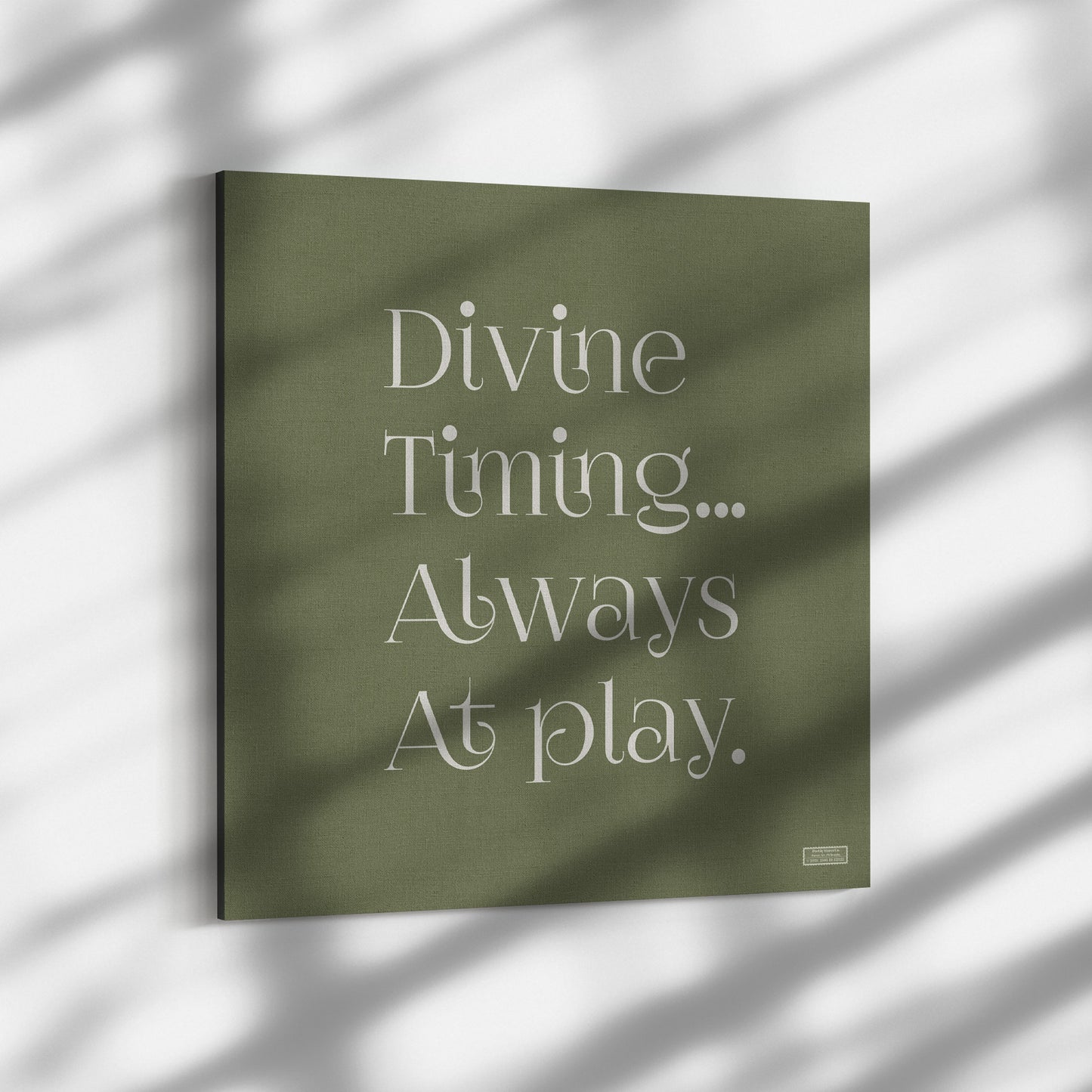 Divine Timing | Wall Art Canvas