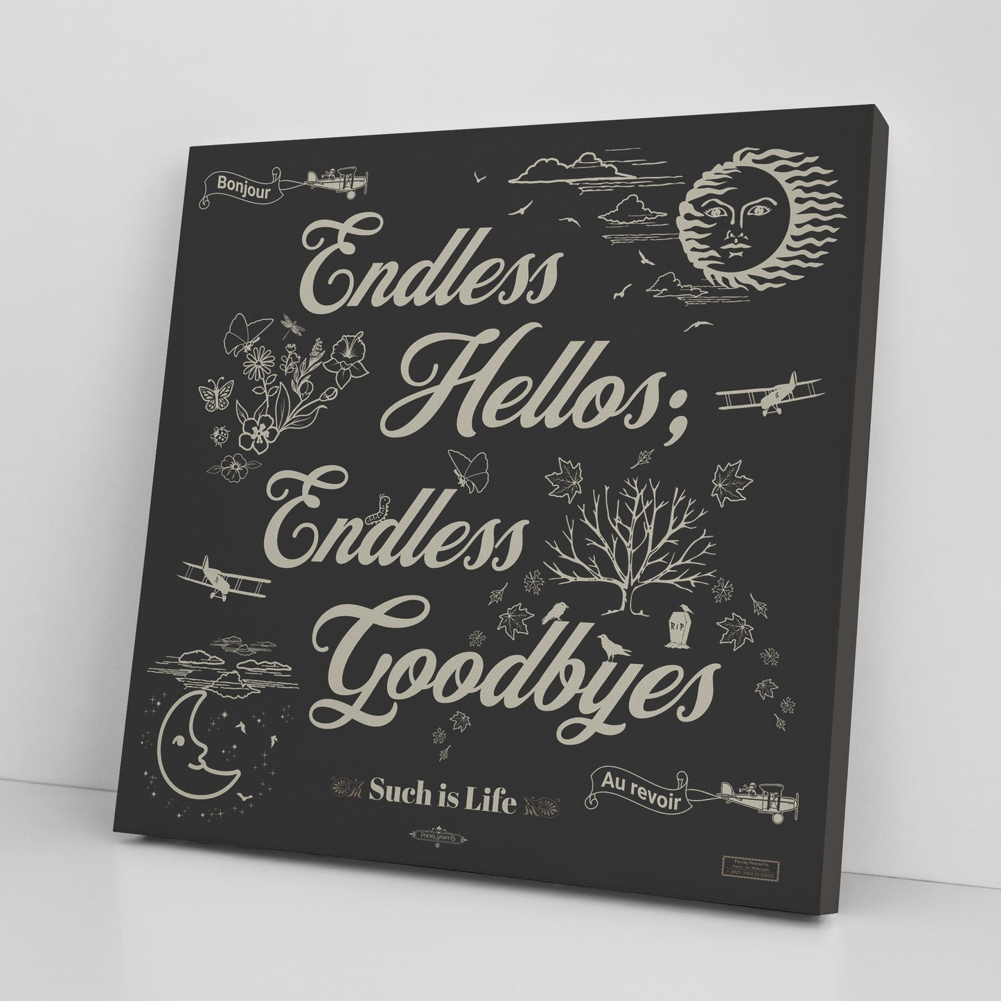 Endless Hellos | Wall Art Canvas