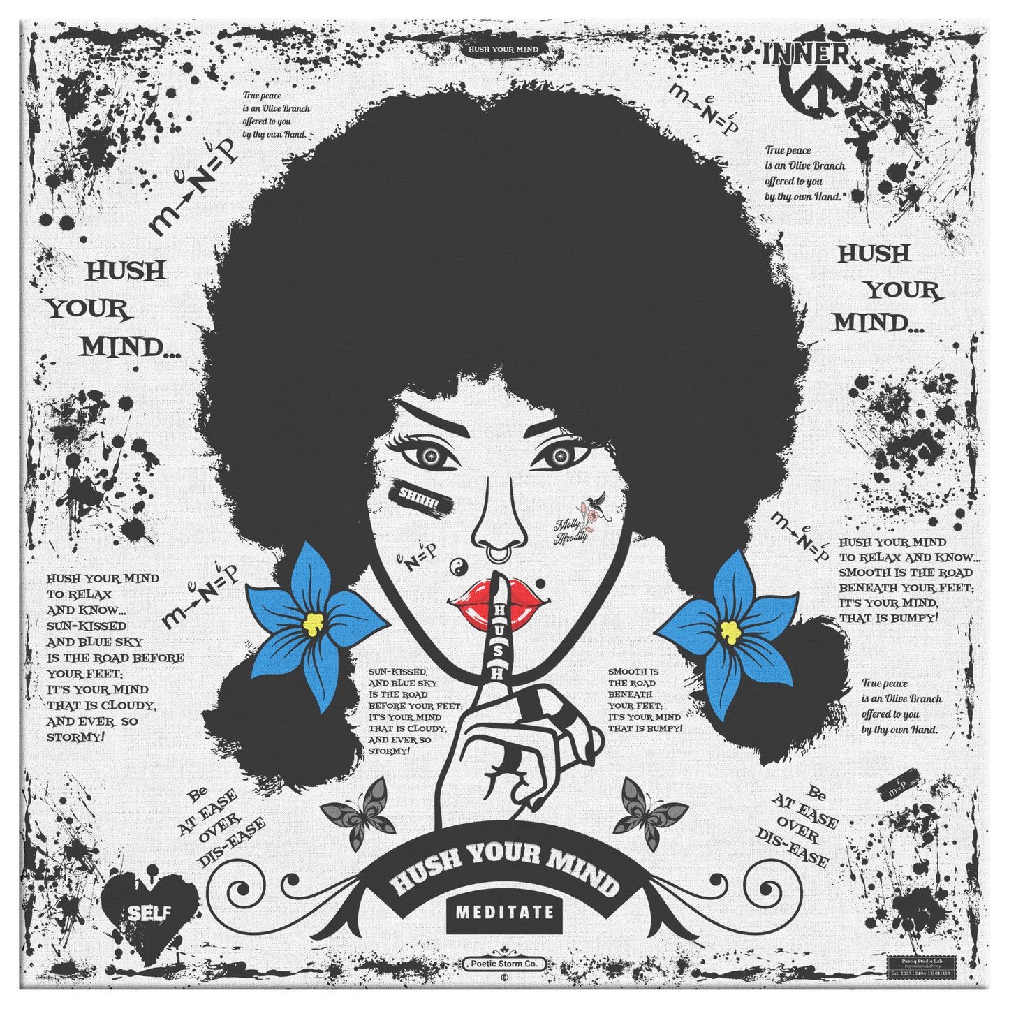 Hush Your Mind | Wall Art Canvas