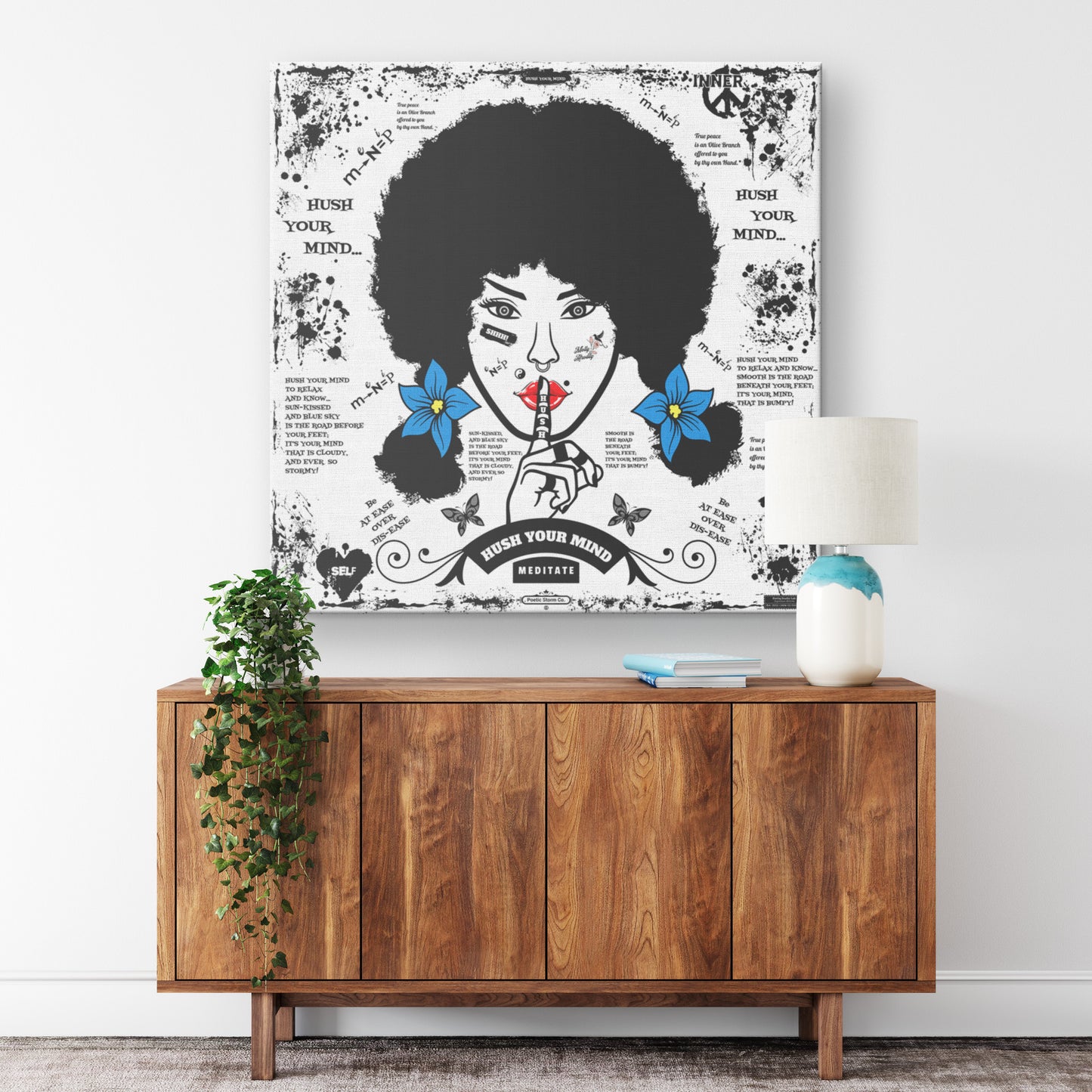 Hush Your Mind | Wall Art Canvas
