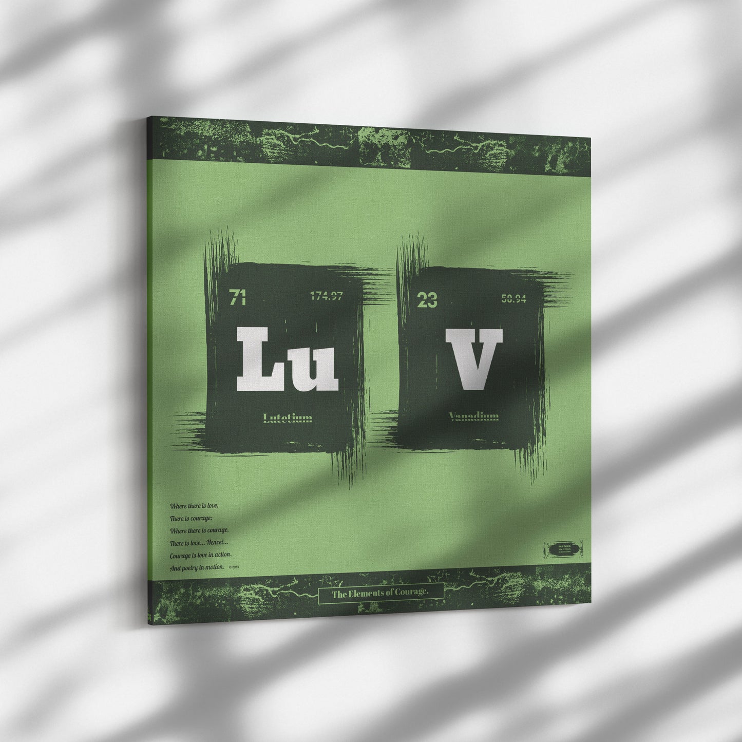 The Elements of Courage | Wall Art Canvas