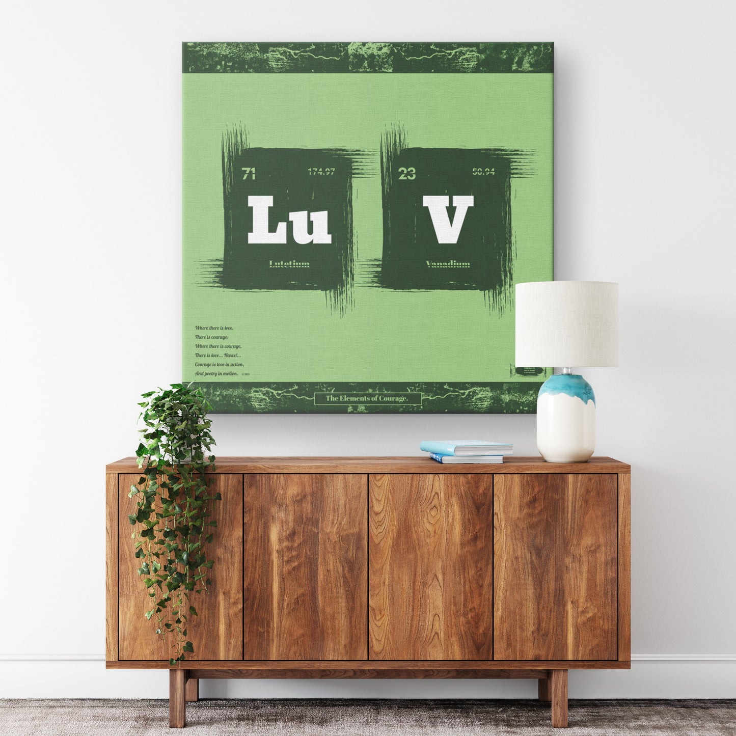 The Elements of Courage | Wall Art Canvas