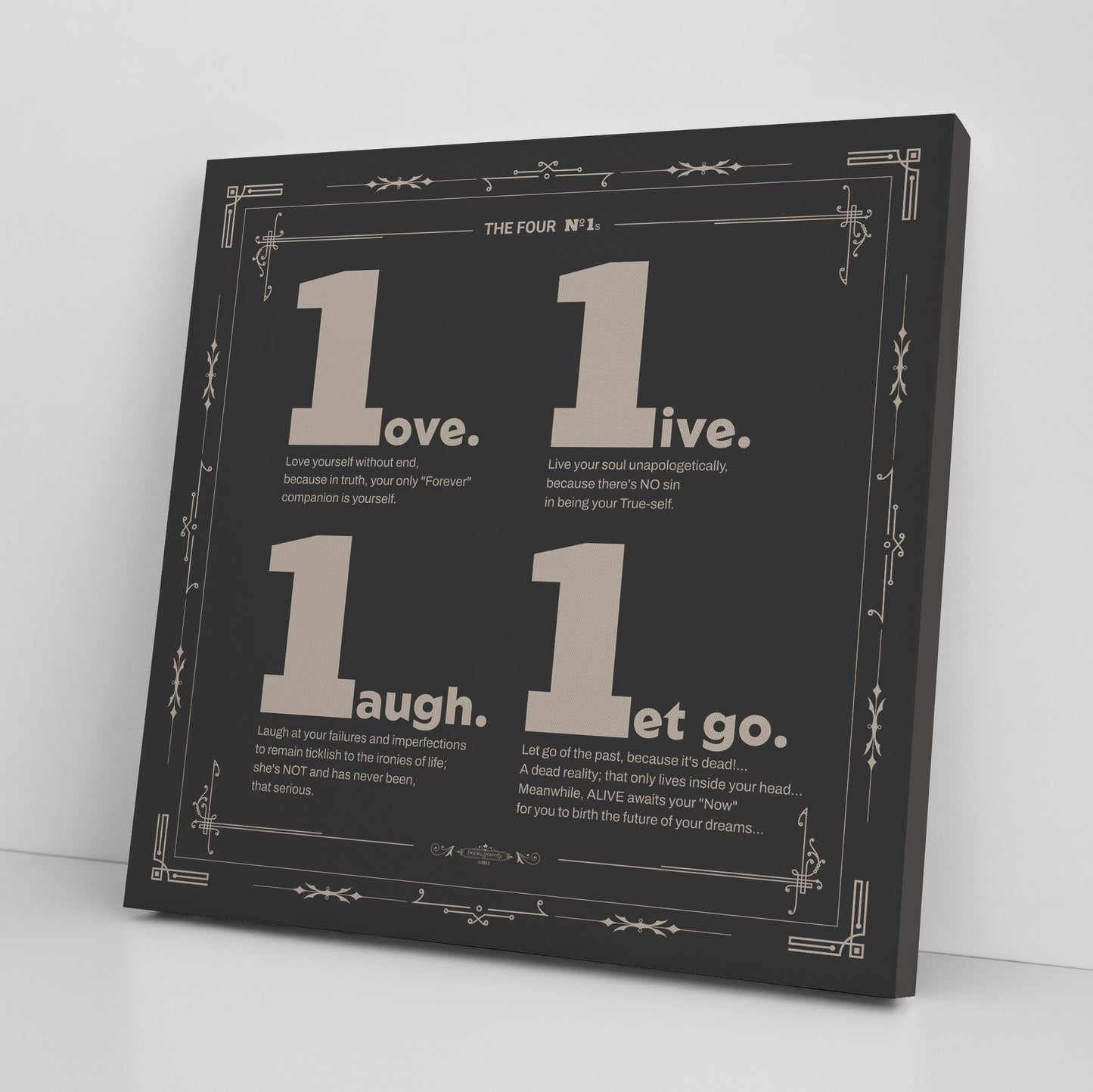The Four Number ONEs | Wall Art Canvas