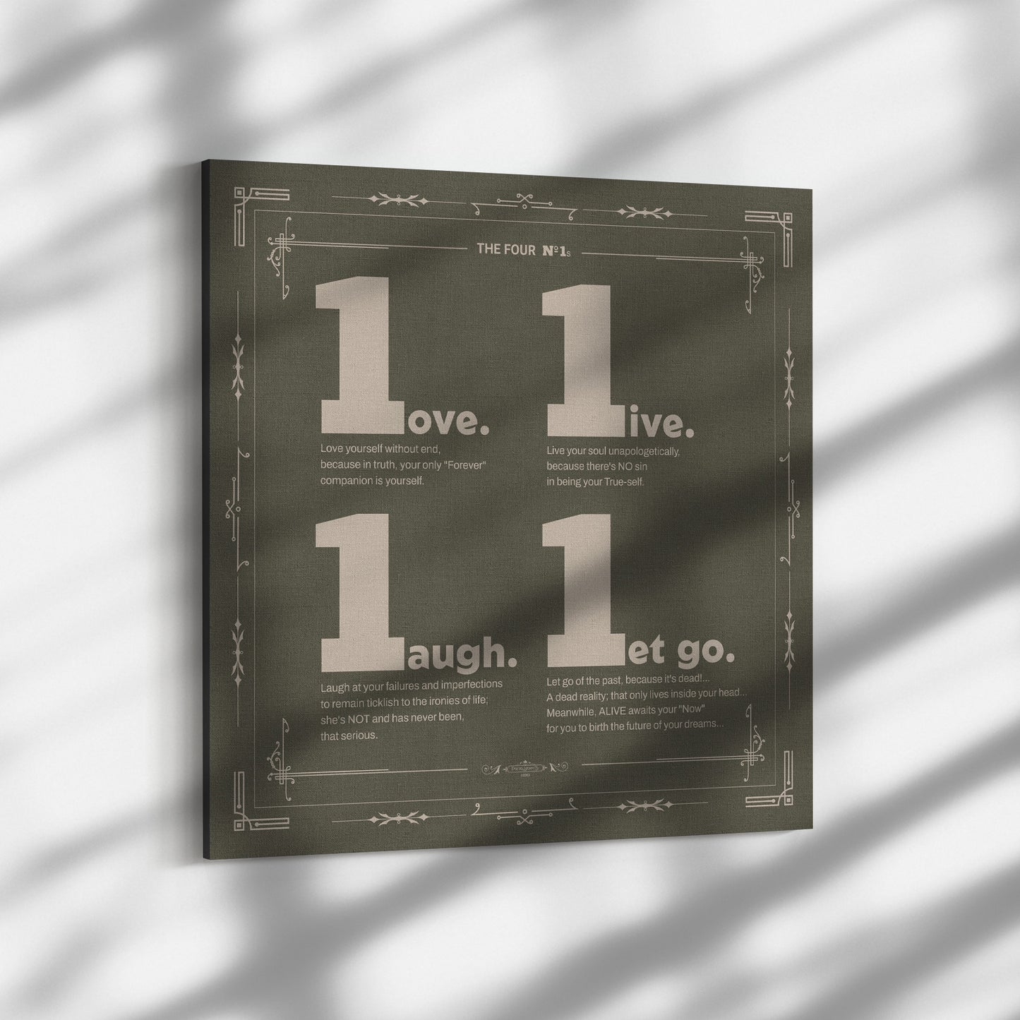 The Four Number ONEs | Wall Art Canvas