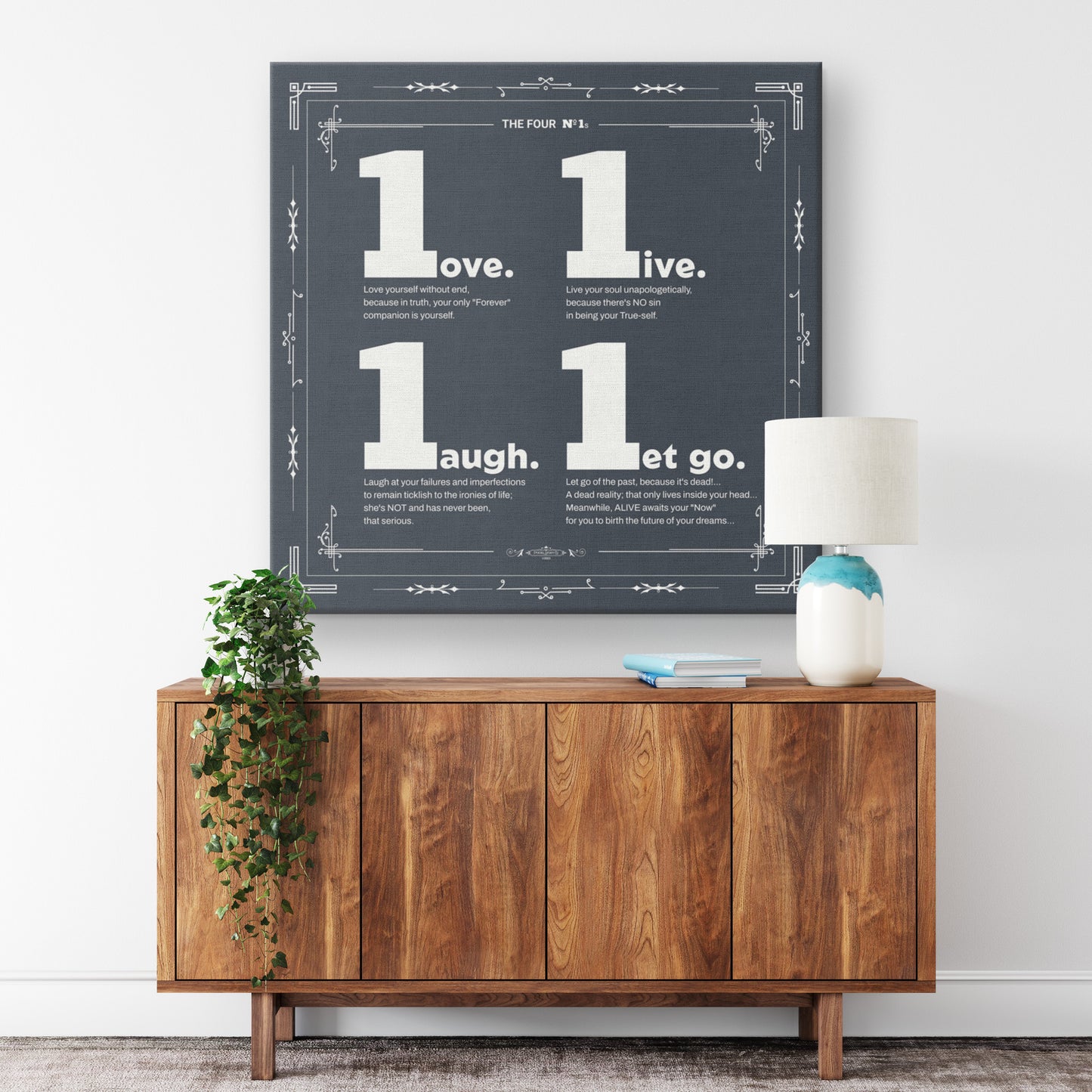 The Four Number ONEs | Wall Art Canvas