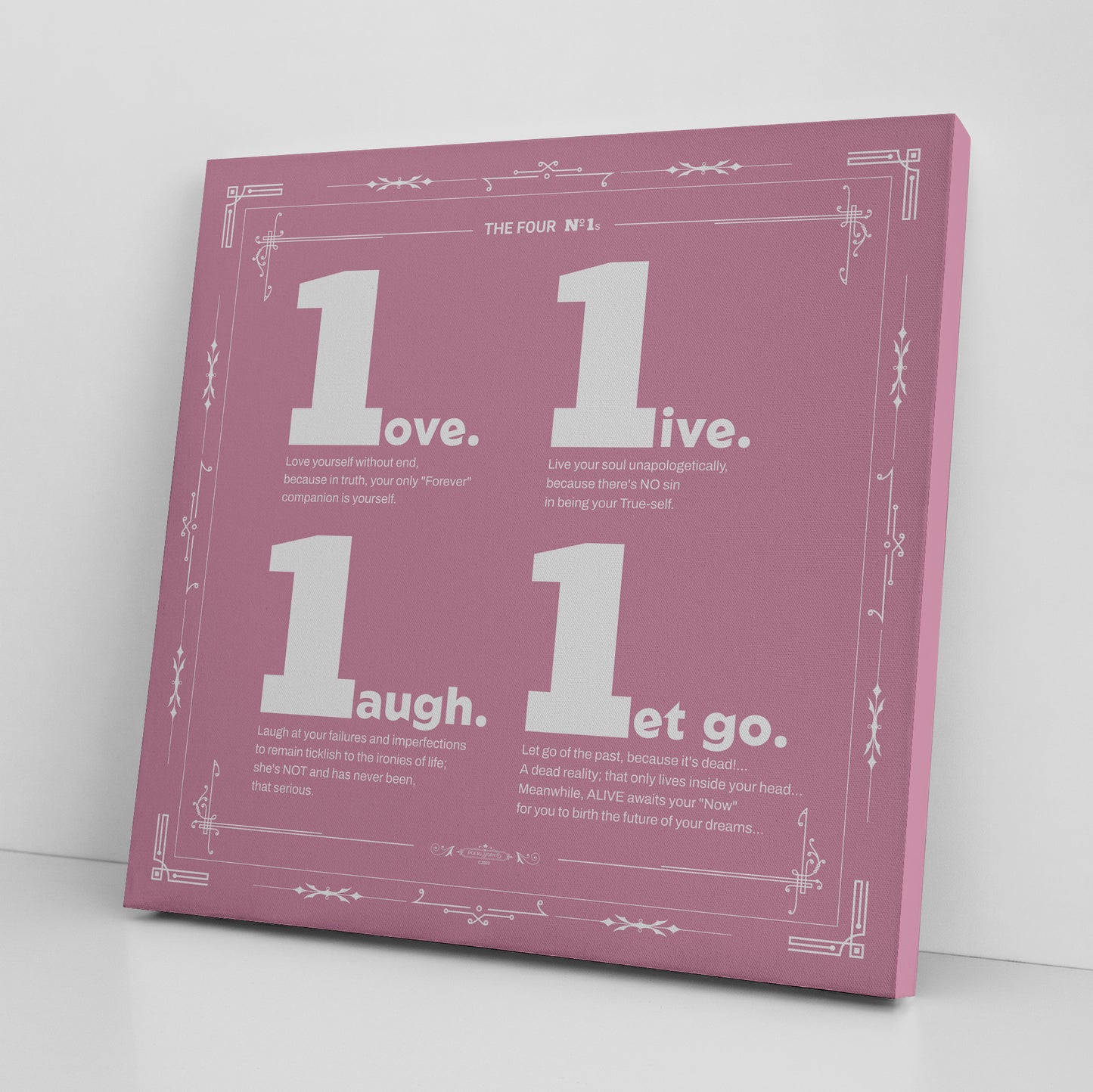 The Four Number ONEs | Wall Art Canvas