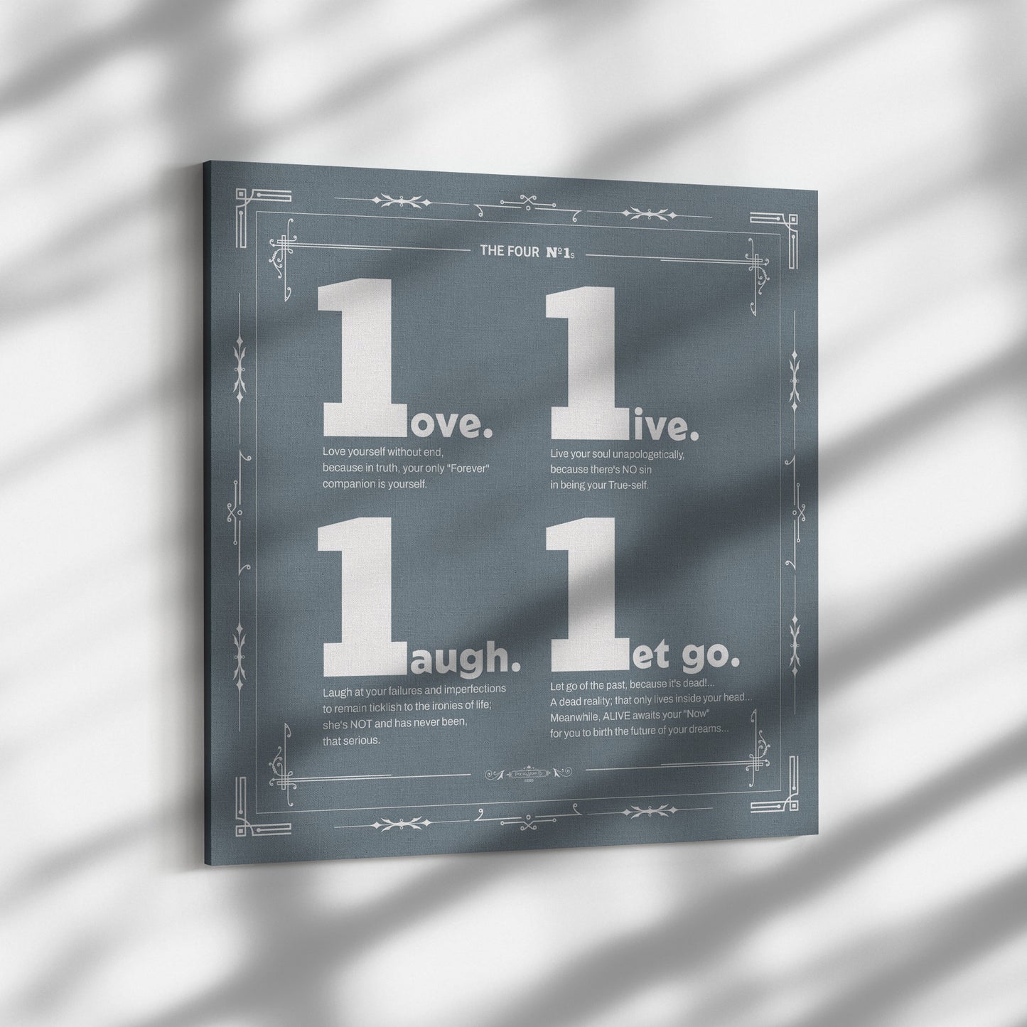 The Four Number ONEs | Wall Art Canvas