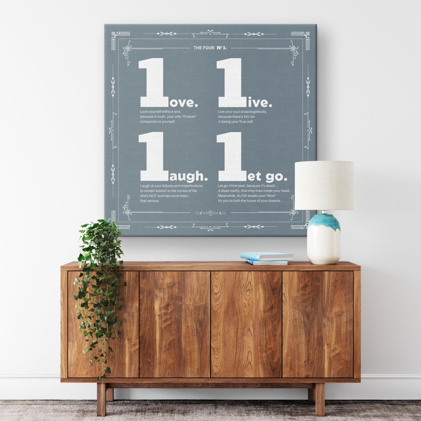 The Four Number ONEs | Wall Art Canvas