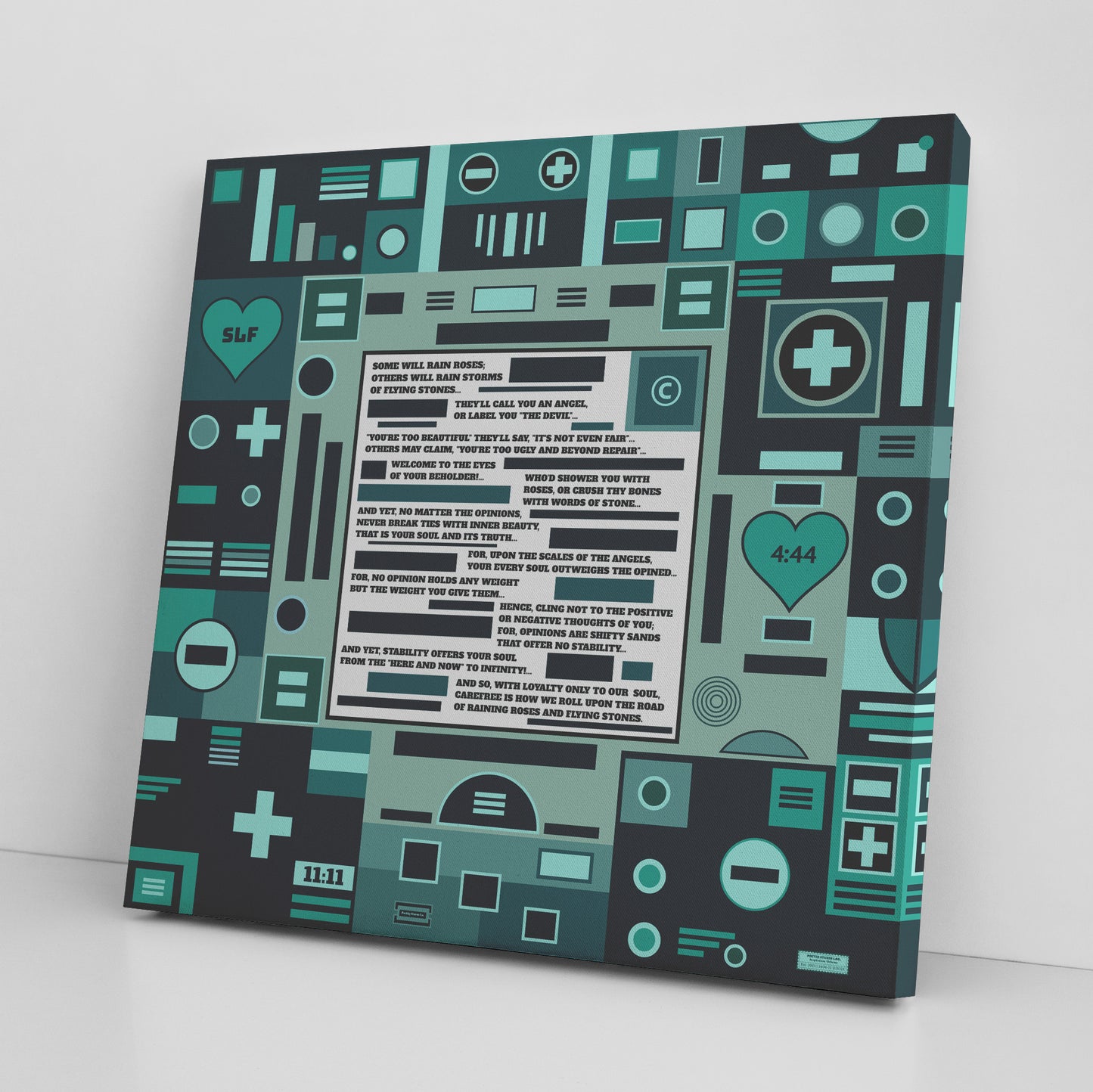 Roses and Stones | Wall Art Canvas