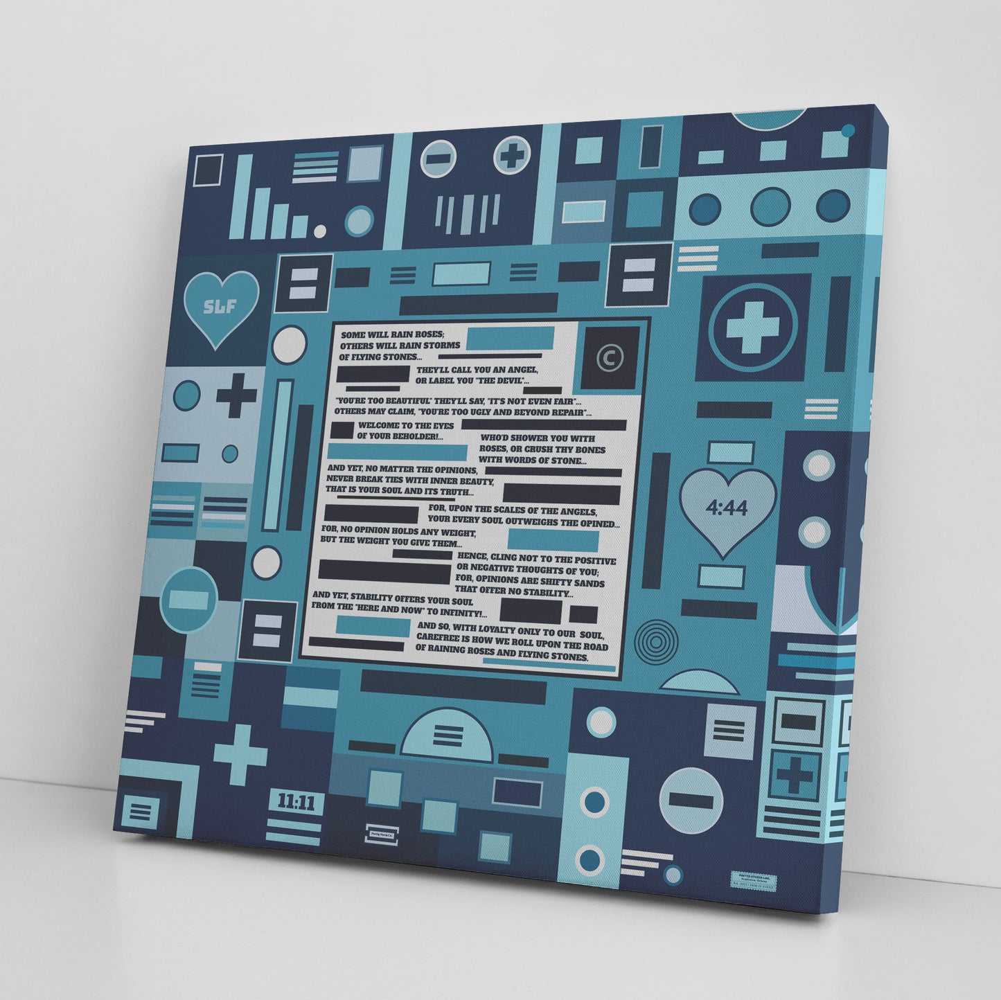 Roses and Stones | Wall Art Canvas