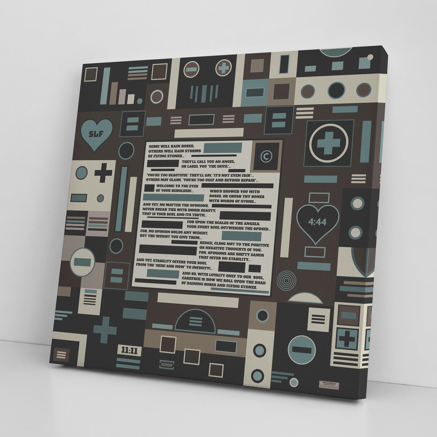 Roses and Stones | Wall Art Canvas