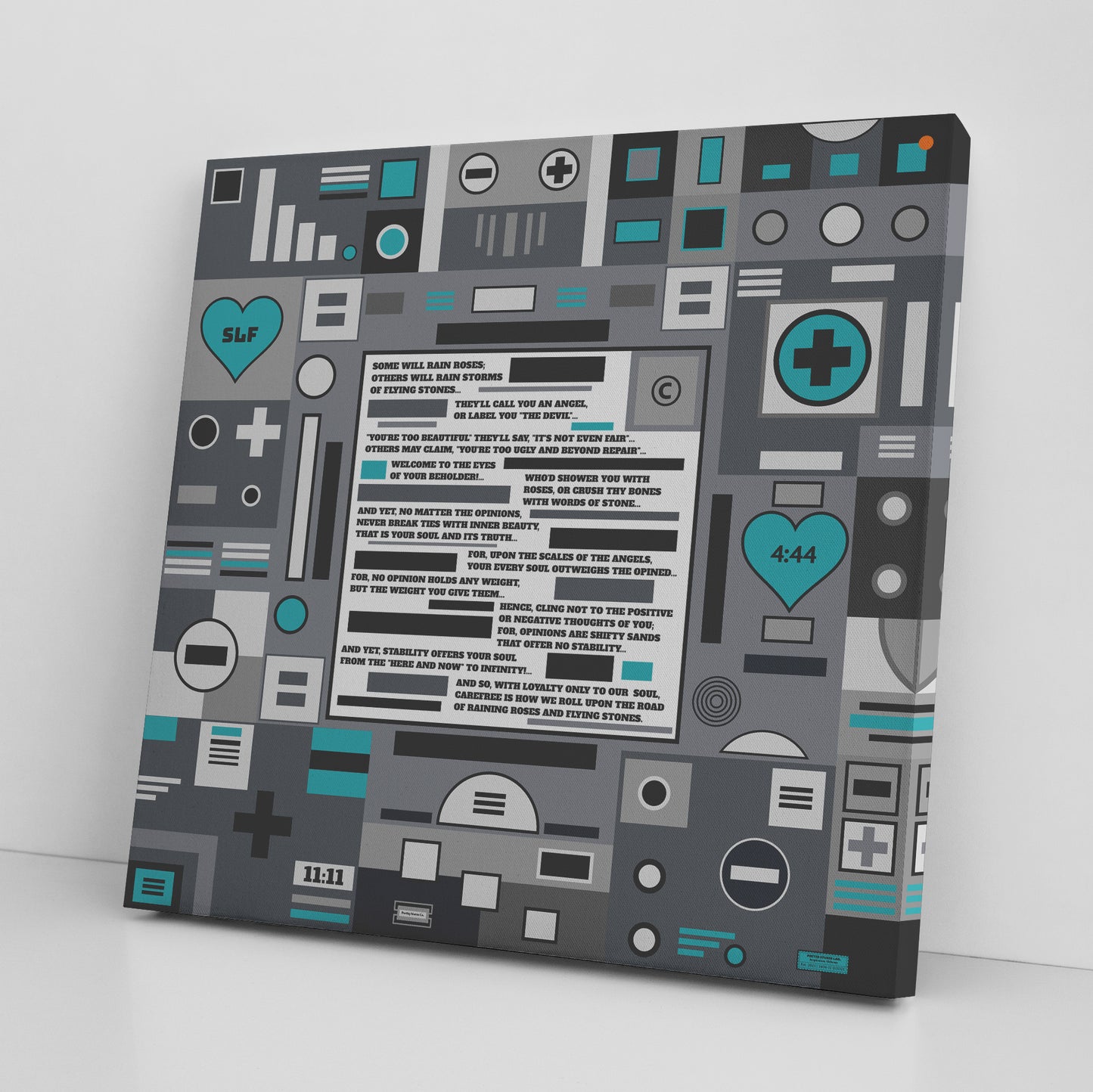 Roses and Stones | Wall Art Canvas