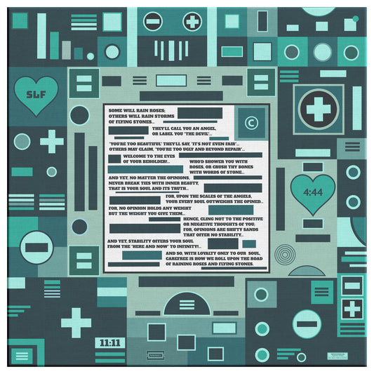 Roses and Stones | Wall Art Canvas