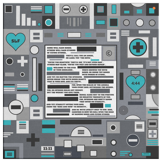 Roses and Stones | Wall Art Canvas