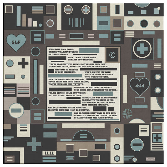 Roses and Stones | Wall Art Canvas