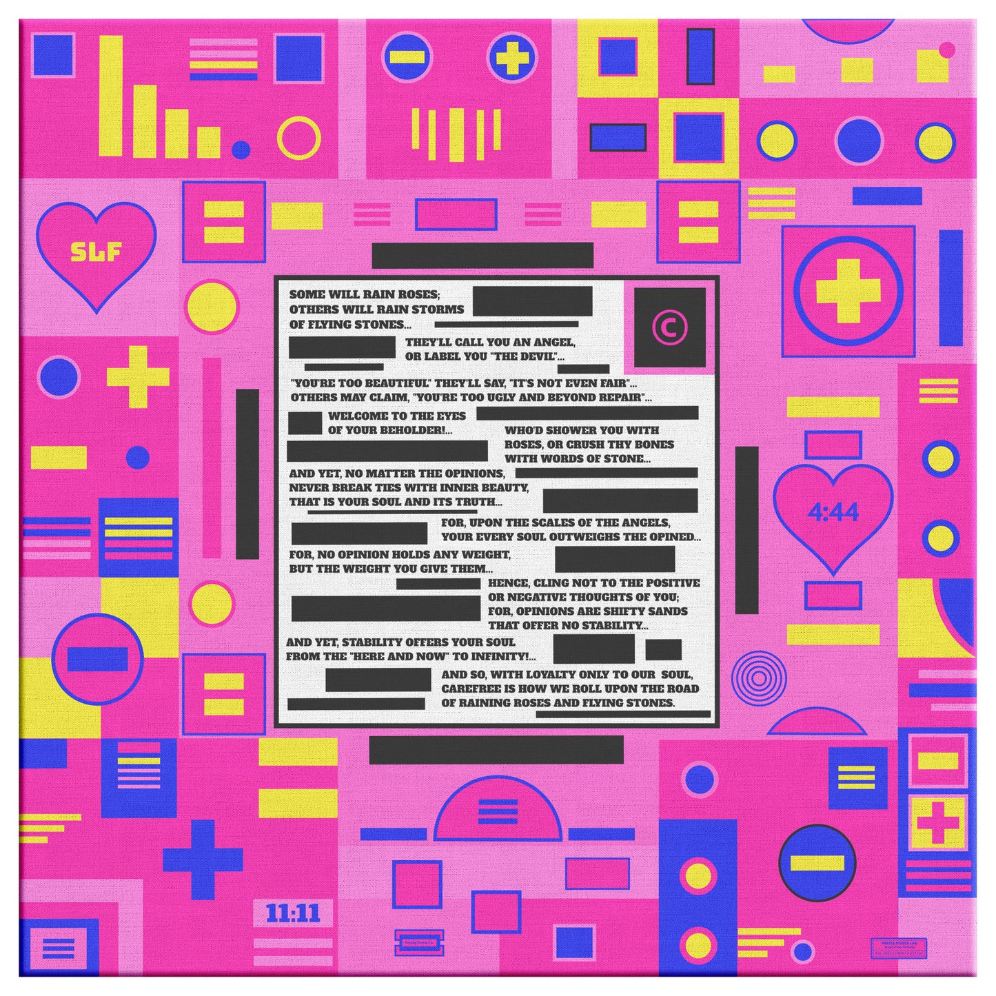 Roses and Stones | Wall Art Canvas