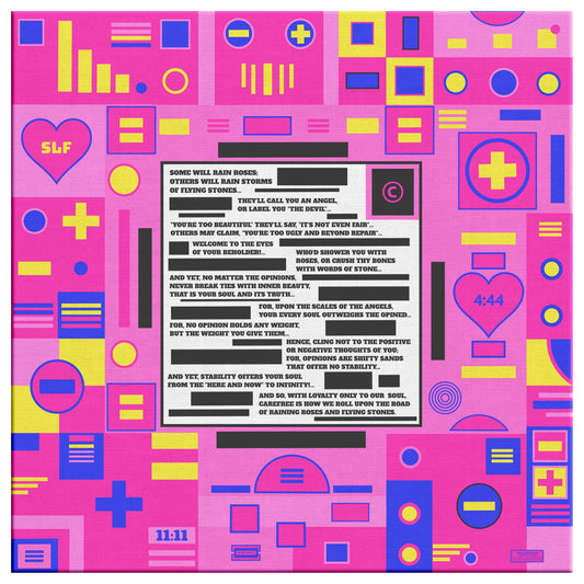 Roses and Stones | Wall Art Canvas