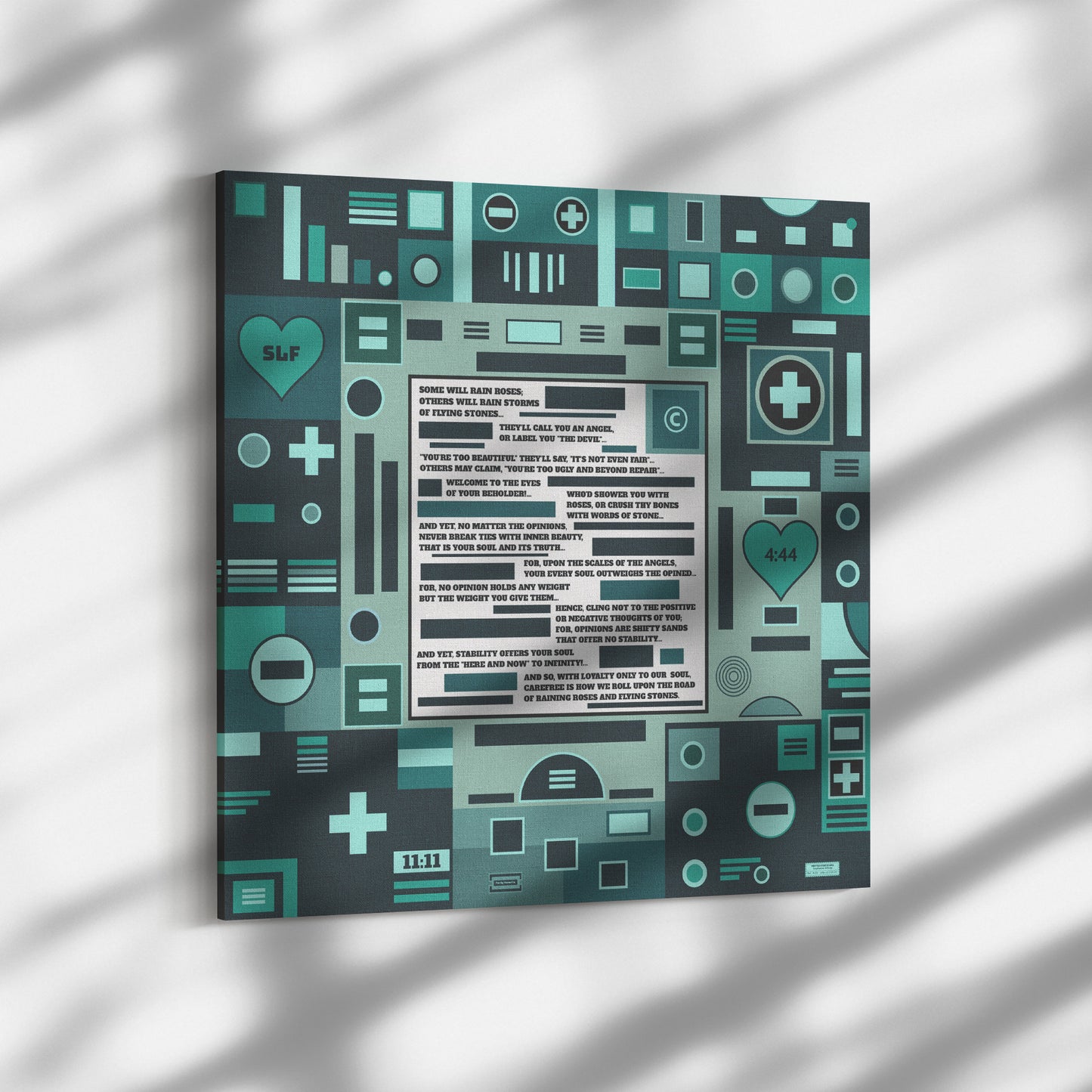 Roses and Stones | Wall Art Canvas