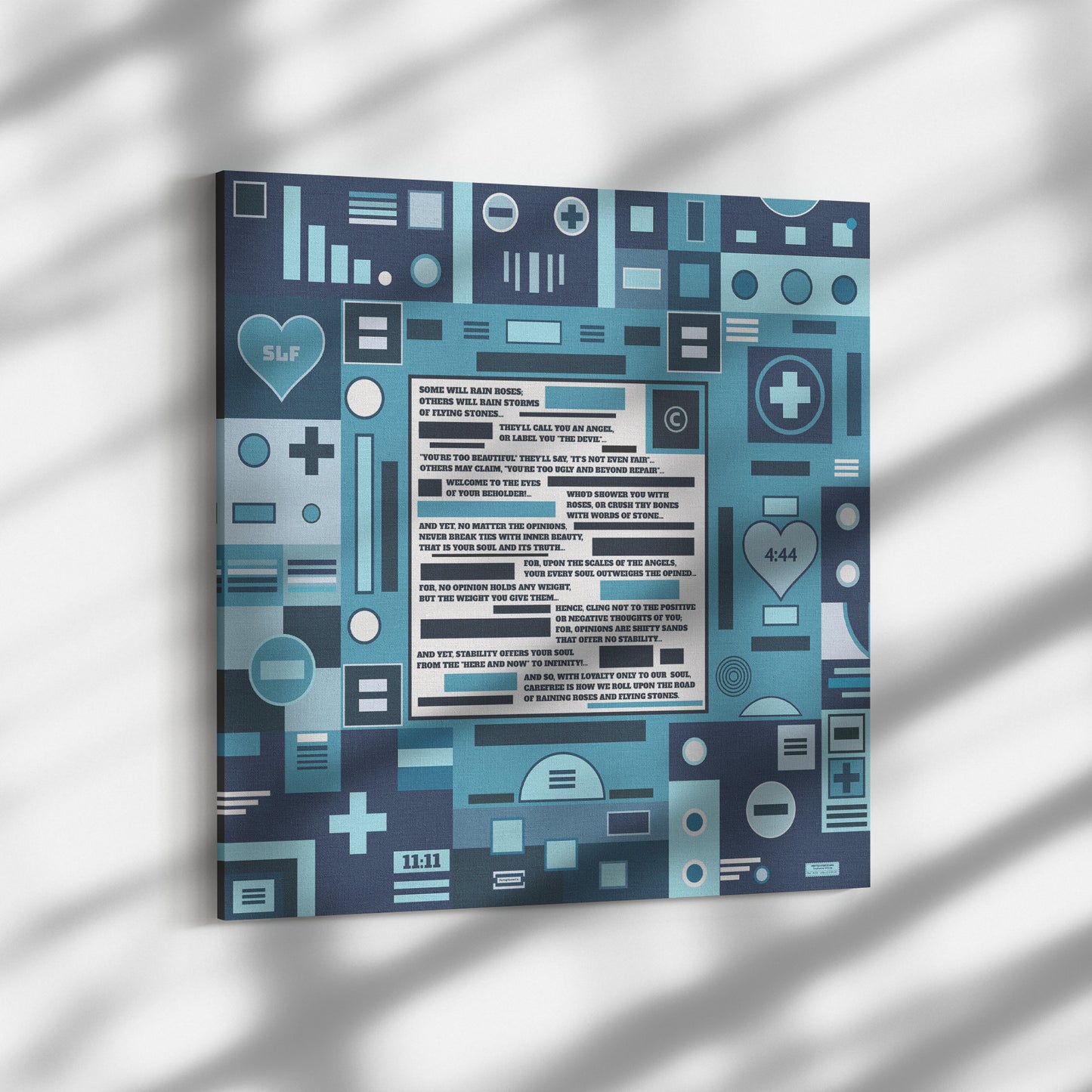 Roses and Stones | Wall Art Canvas