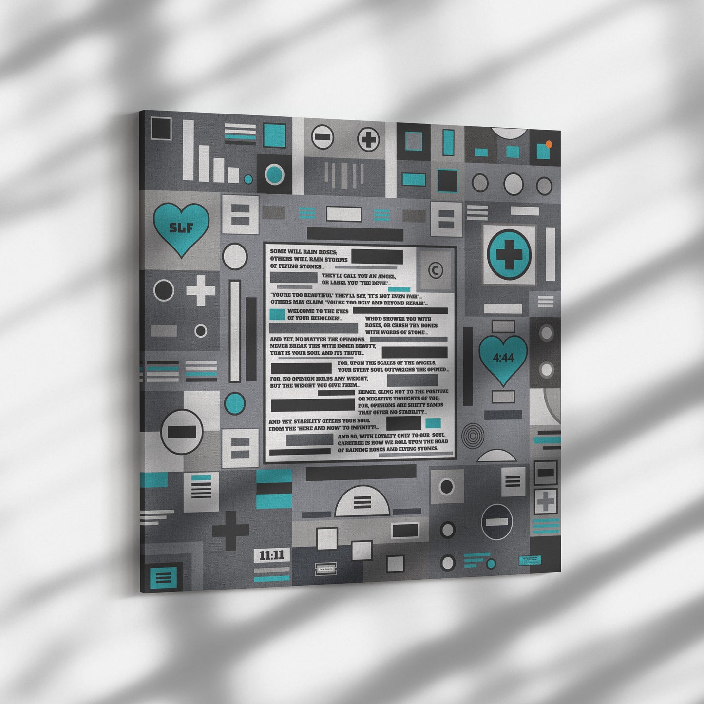 Roses and Stones | Wall Art Canvas