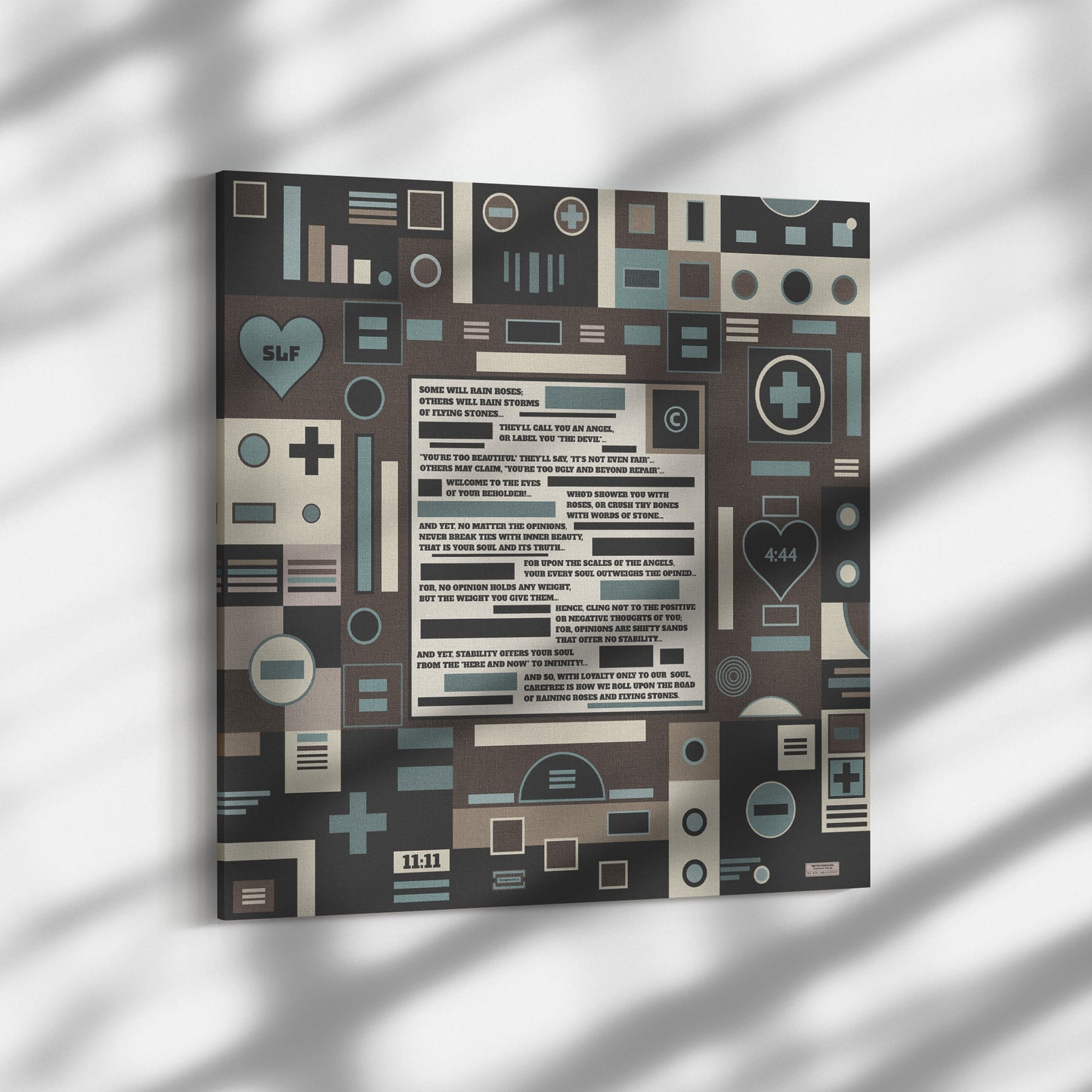 Roses and Stones | Wall Art Canvas