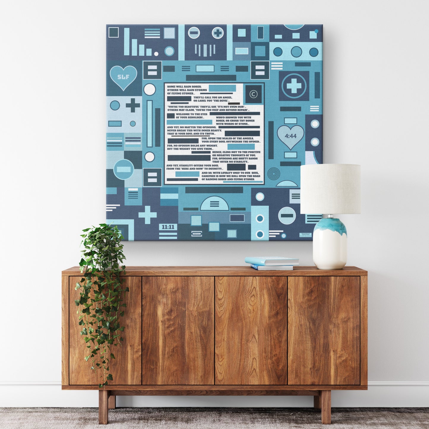 Roses and Stones | Wall Art Canvas