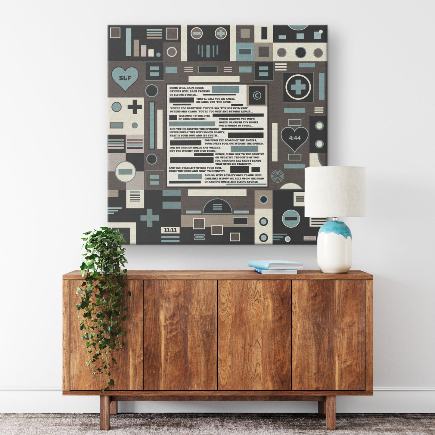 Roses and Stones | Wall Art Canvas